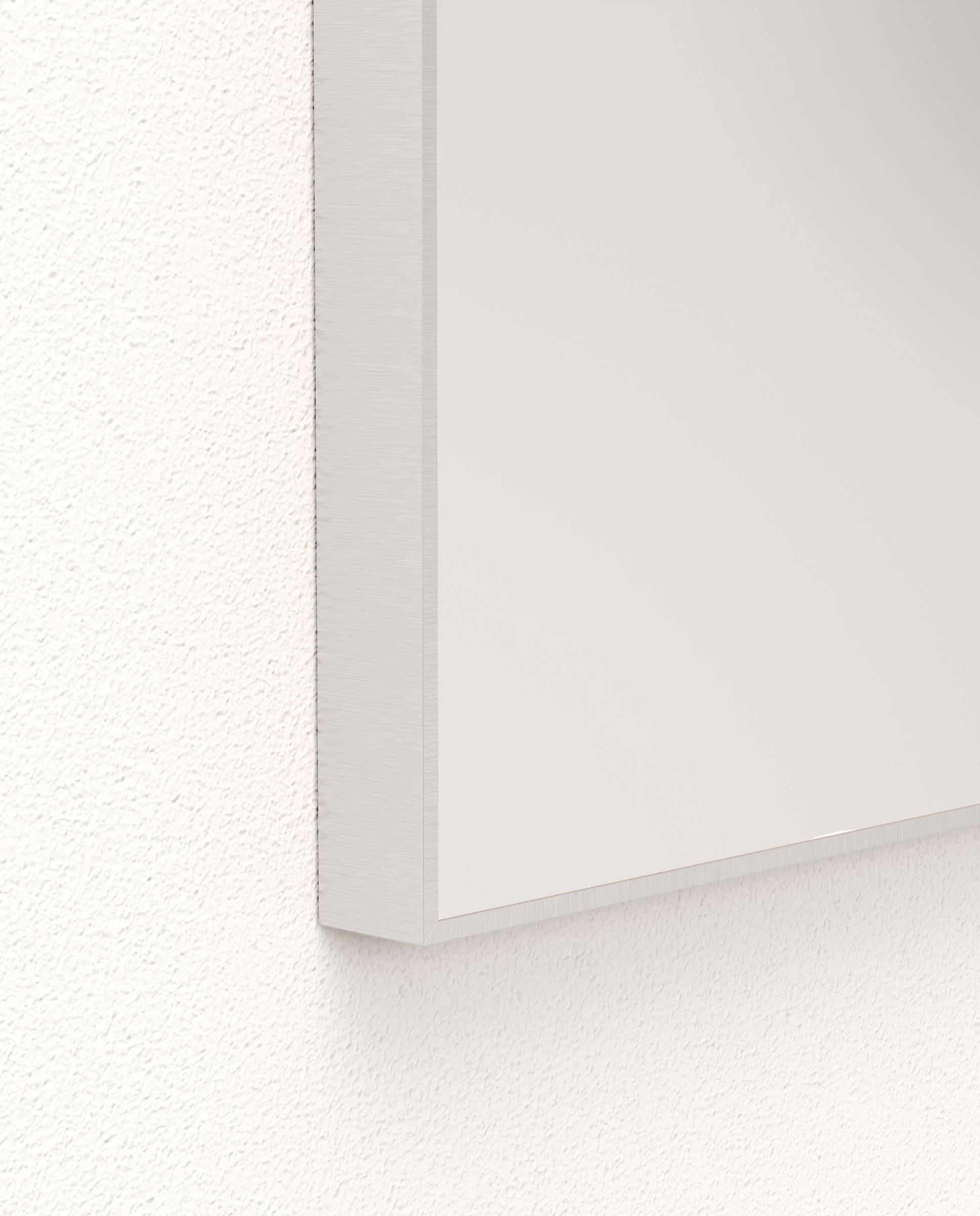Espejo de baño de canto recto MIX Manillons Torrent - Plata 60 x 80 cm Plata-2