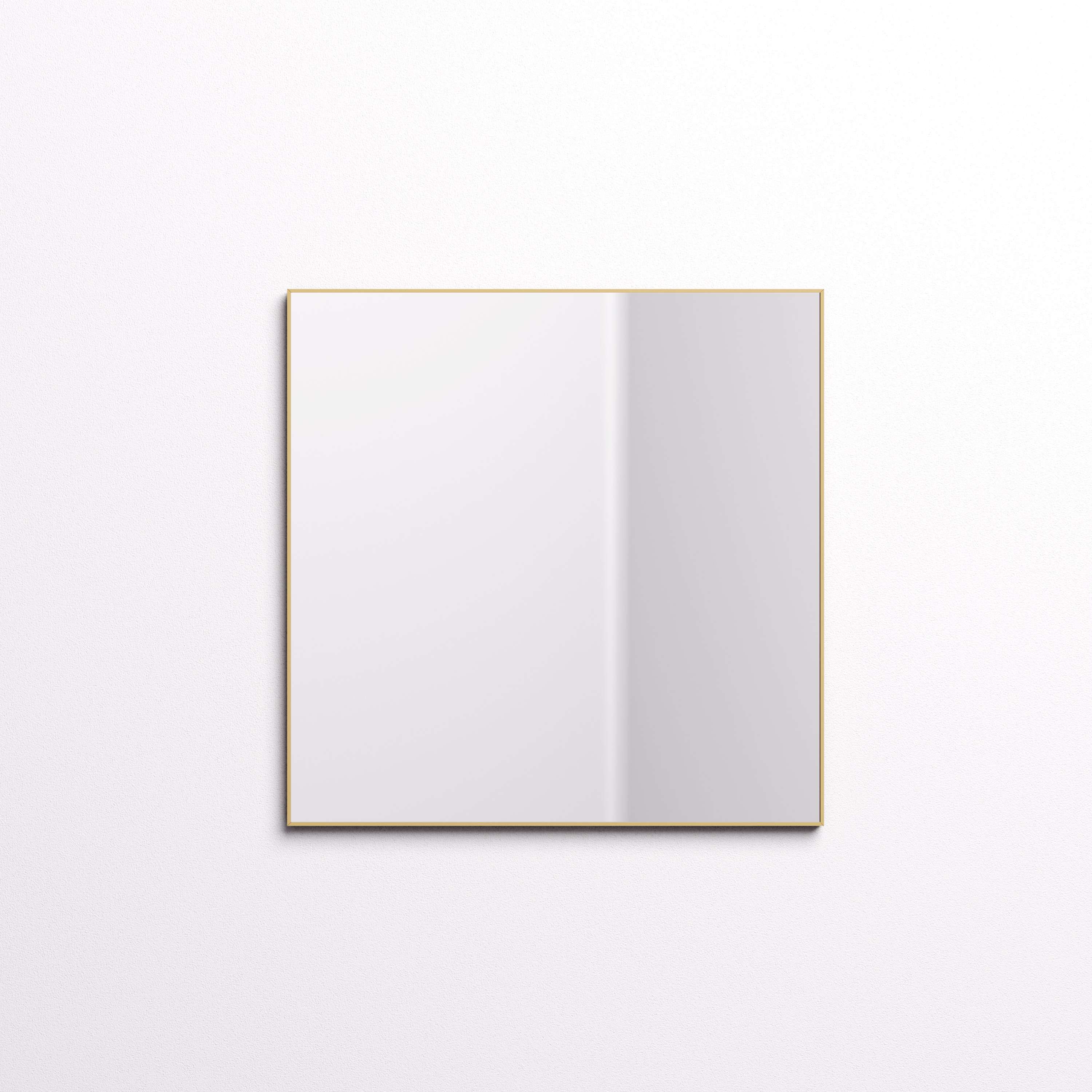 Imagen 1 de Espejo de baño de canto recto MIX Manillons Torrent - Oro 80 x 80 cm Oro