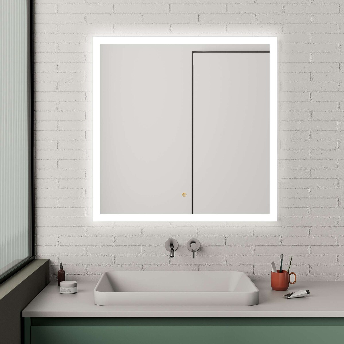 Espejo de baño con luz LED retroiluminado White versión PLUS Manillons Torrent 2