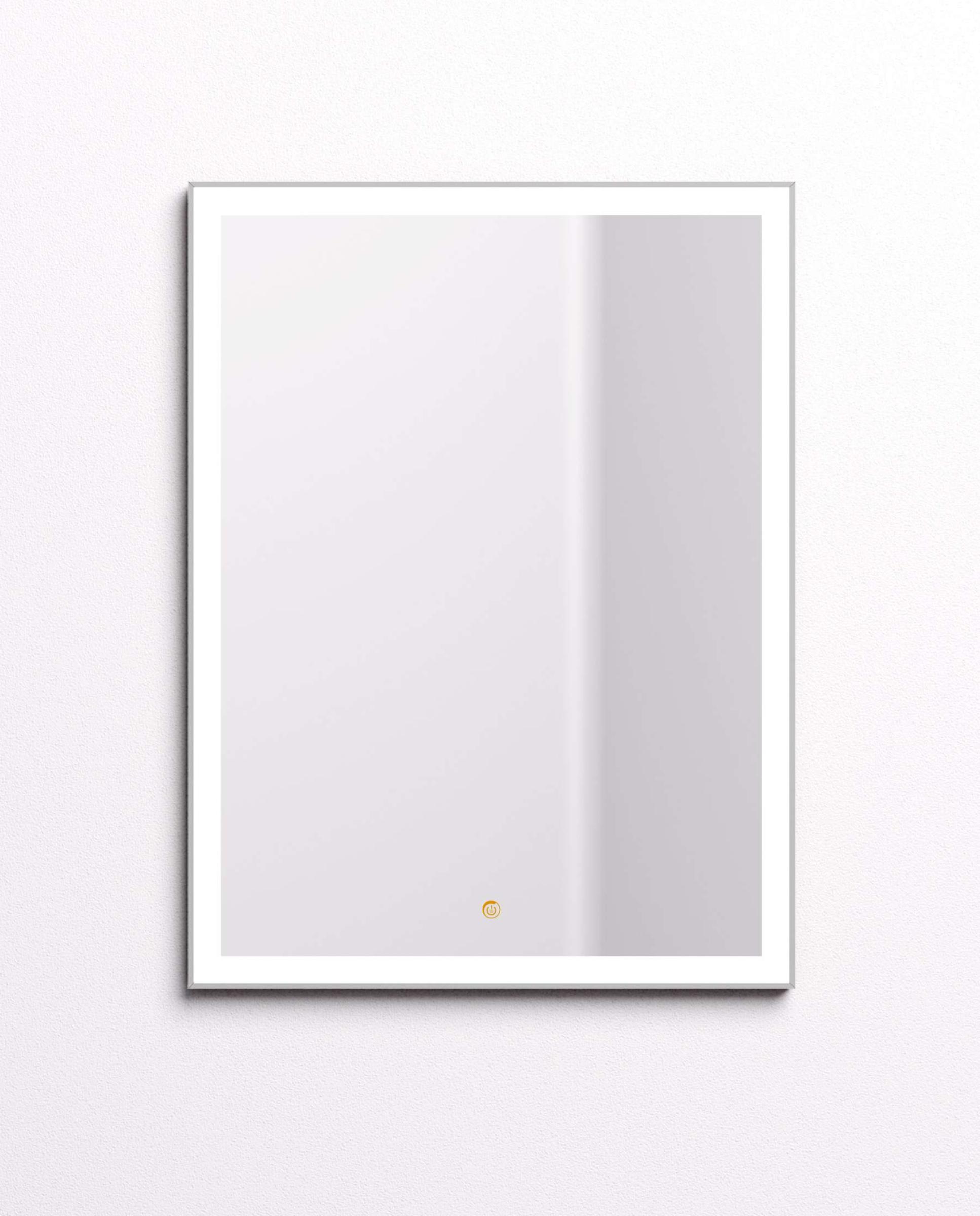 Imagen 1 de Espejo de baño con luz TRILED frontal Nova PLUS Manillons Torrent - Plata 60 x 80 cm Plata