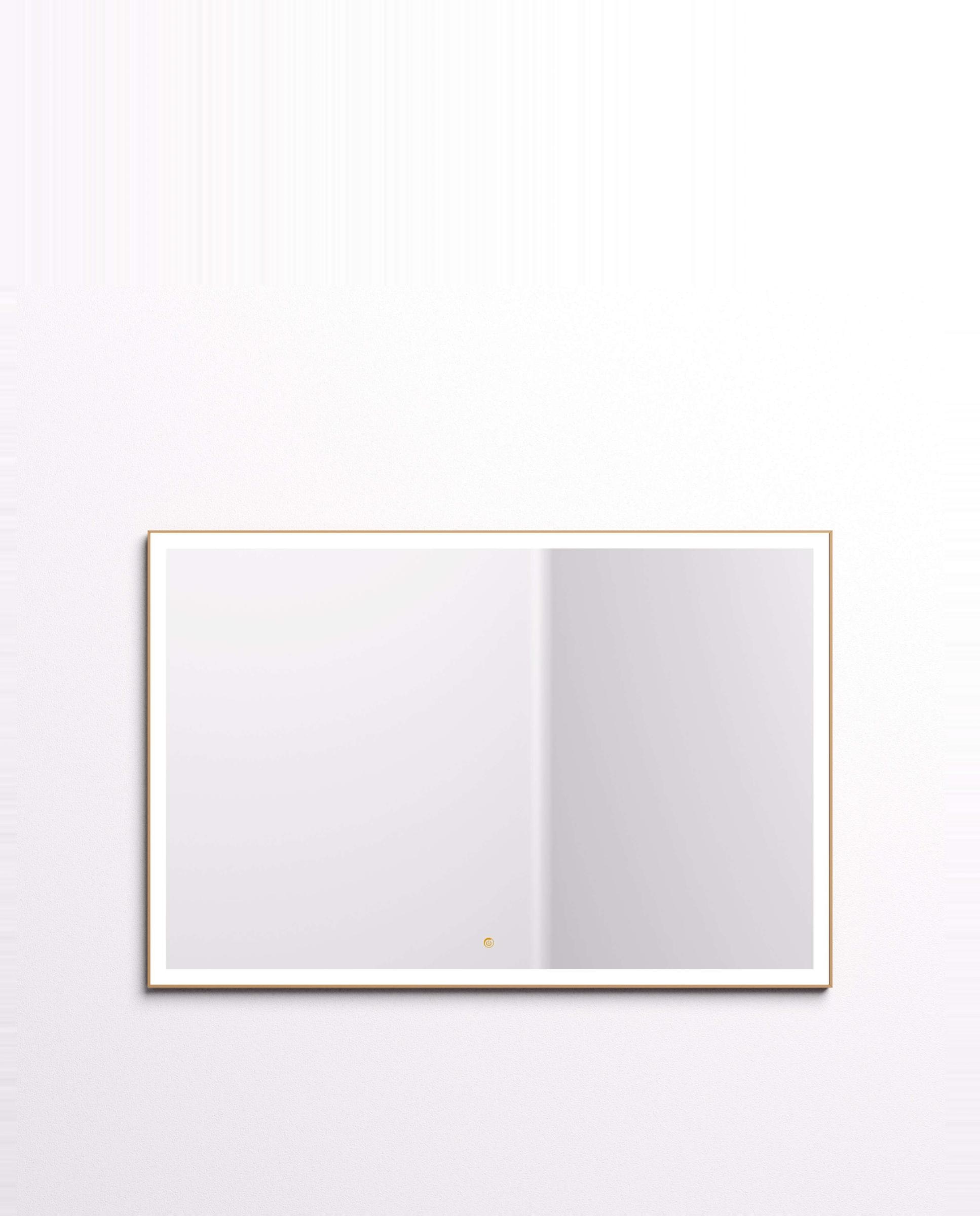 Imagen 1 de Espejo de baño con luz TRILED frontal Nova PLUS Manillons Torrent - Oro 120 x 70 cm Oro