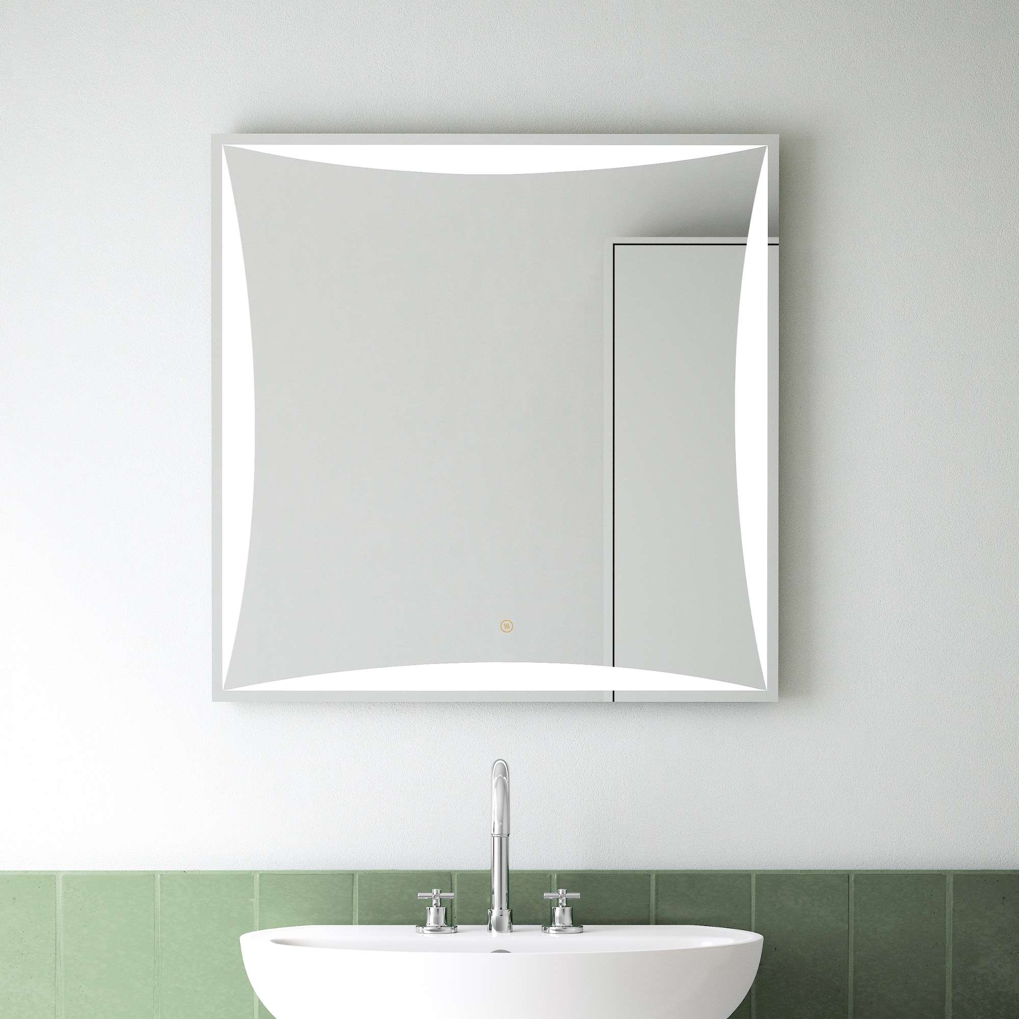 Imagen 2 de Espejo de baño con luz TRILED frontal Lexus PLUS Manillons Torrent - 80 x 80 cm