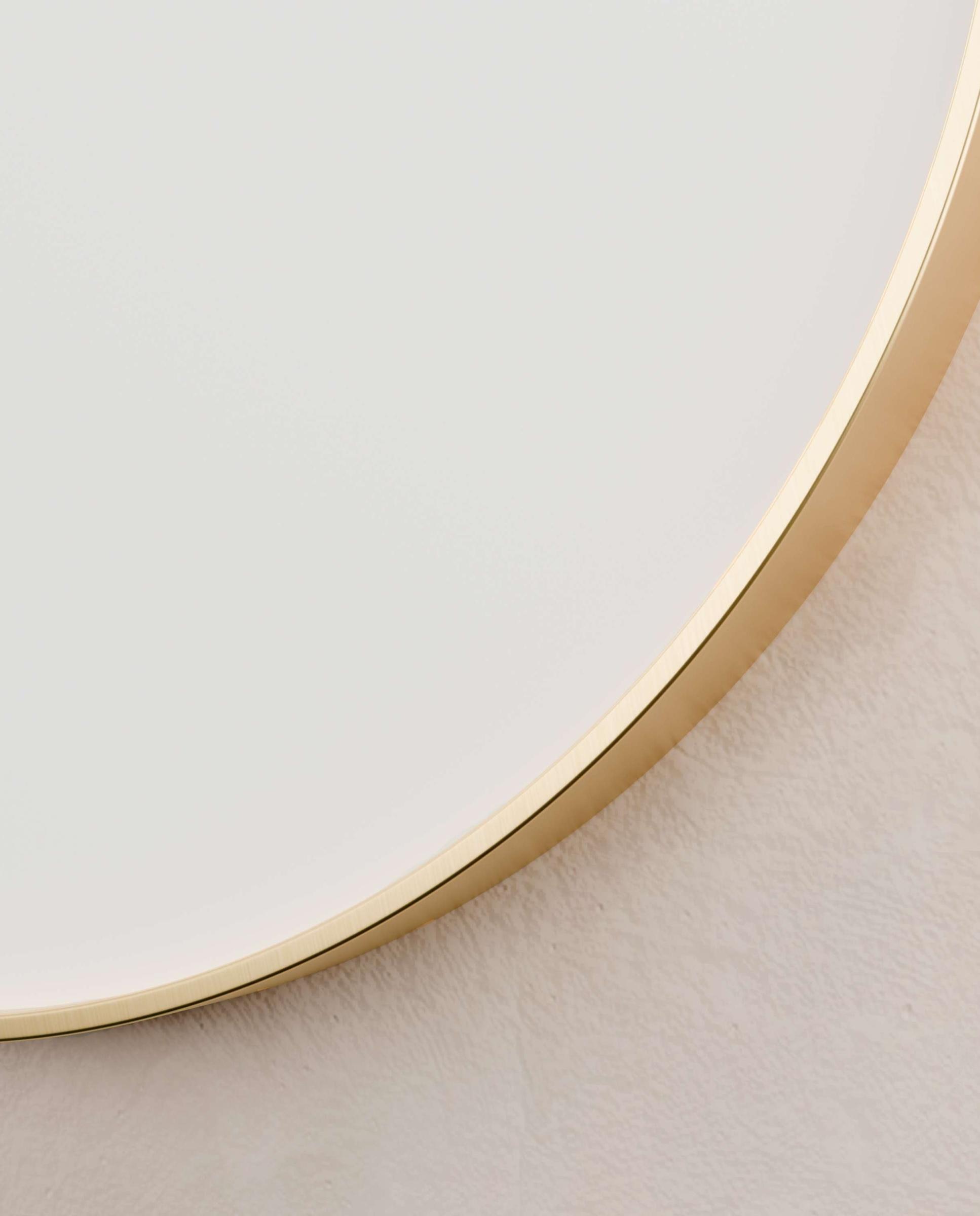 Imagen 2 de Espejo de baño con luz TRILED integrada Bolero Manillons Torrent - Oro 80 cm Oro