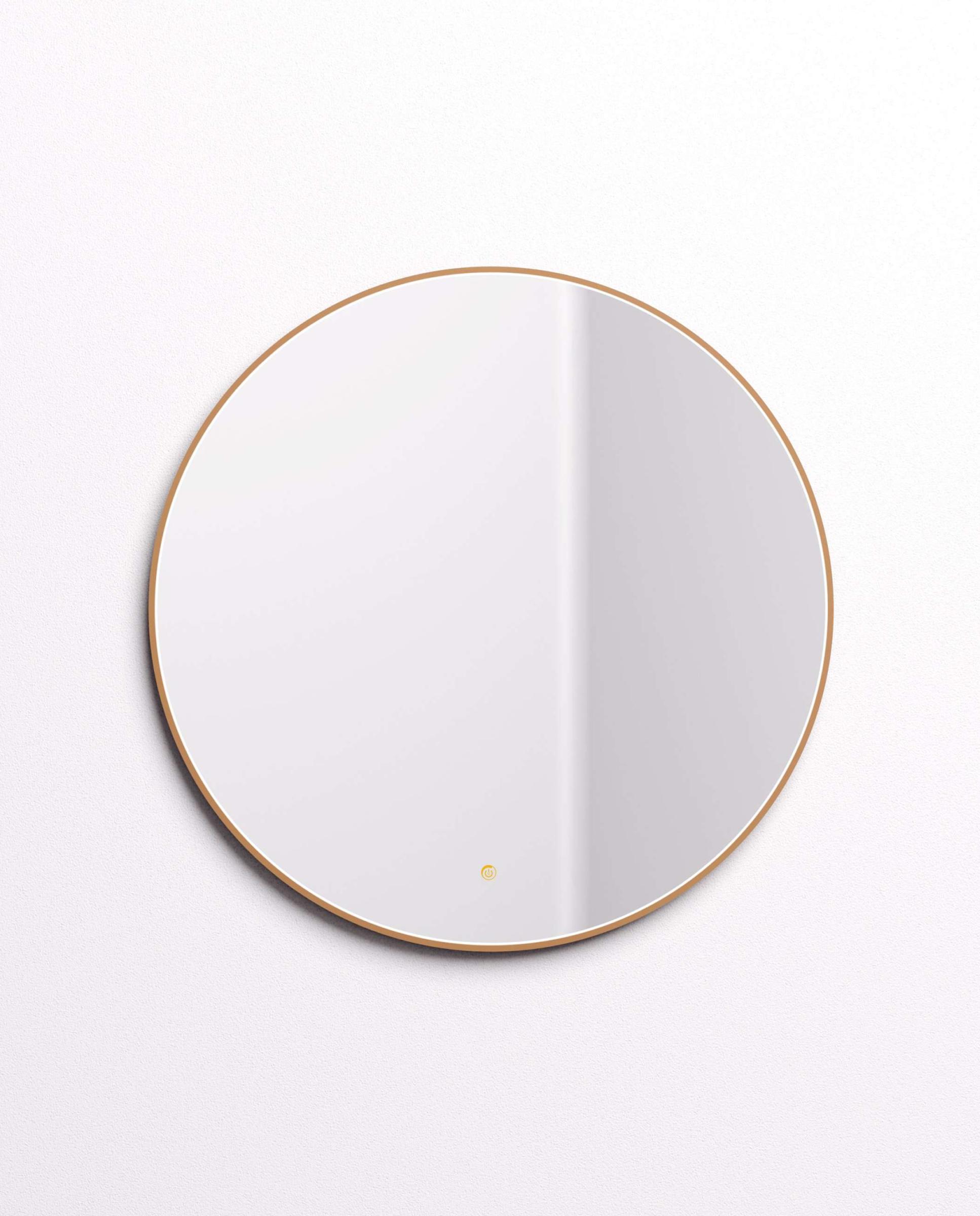 Imagen 1 de Espejo de baño con luz TRILED integrada Bolero Manillons Torrent - Bronce Mate 80 cm Bronce Mate