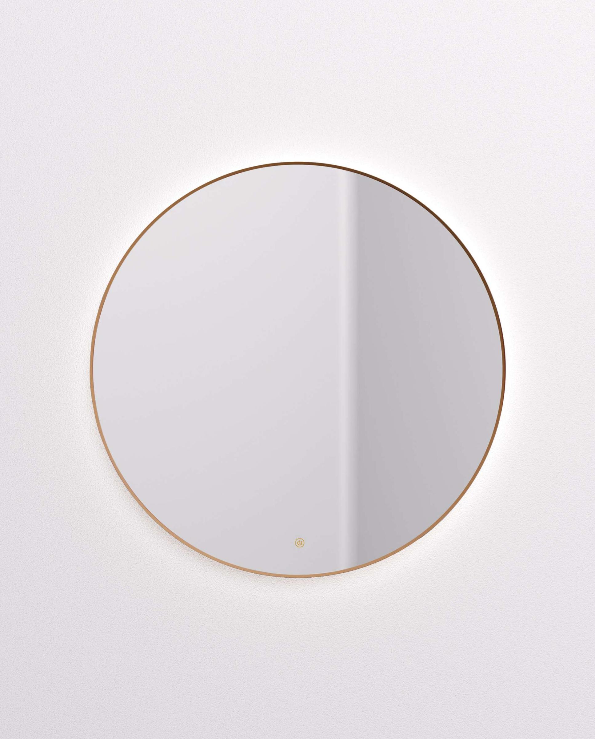 Imagen 2 de Espejo de baño con luz TRILED retroiluminada Cos Manillons Torrent - Bronce Mate 100 cm Bronce Mate