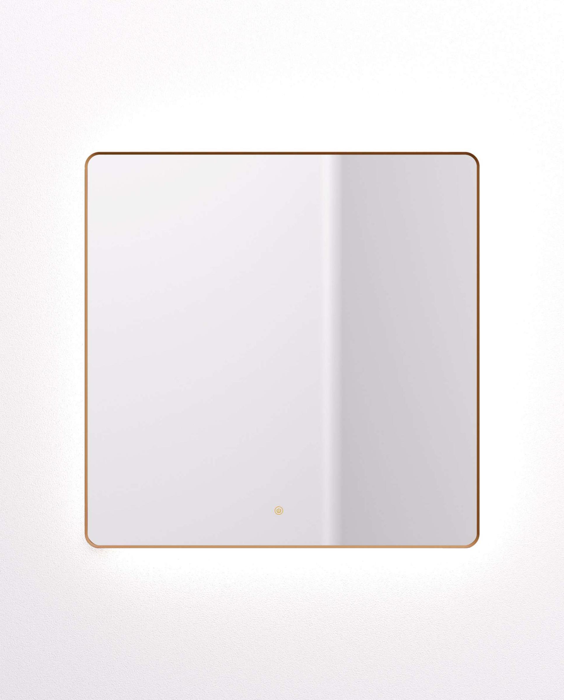 Espejo de baño con luz TRILED retroiluminado Frame Manillons Torrent - Bronce Mate 60 x 80 cm Bronce Mate-2