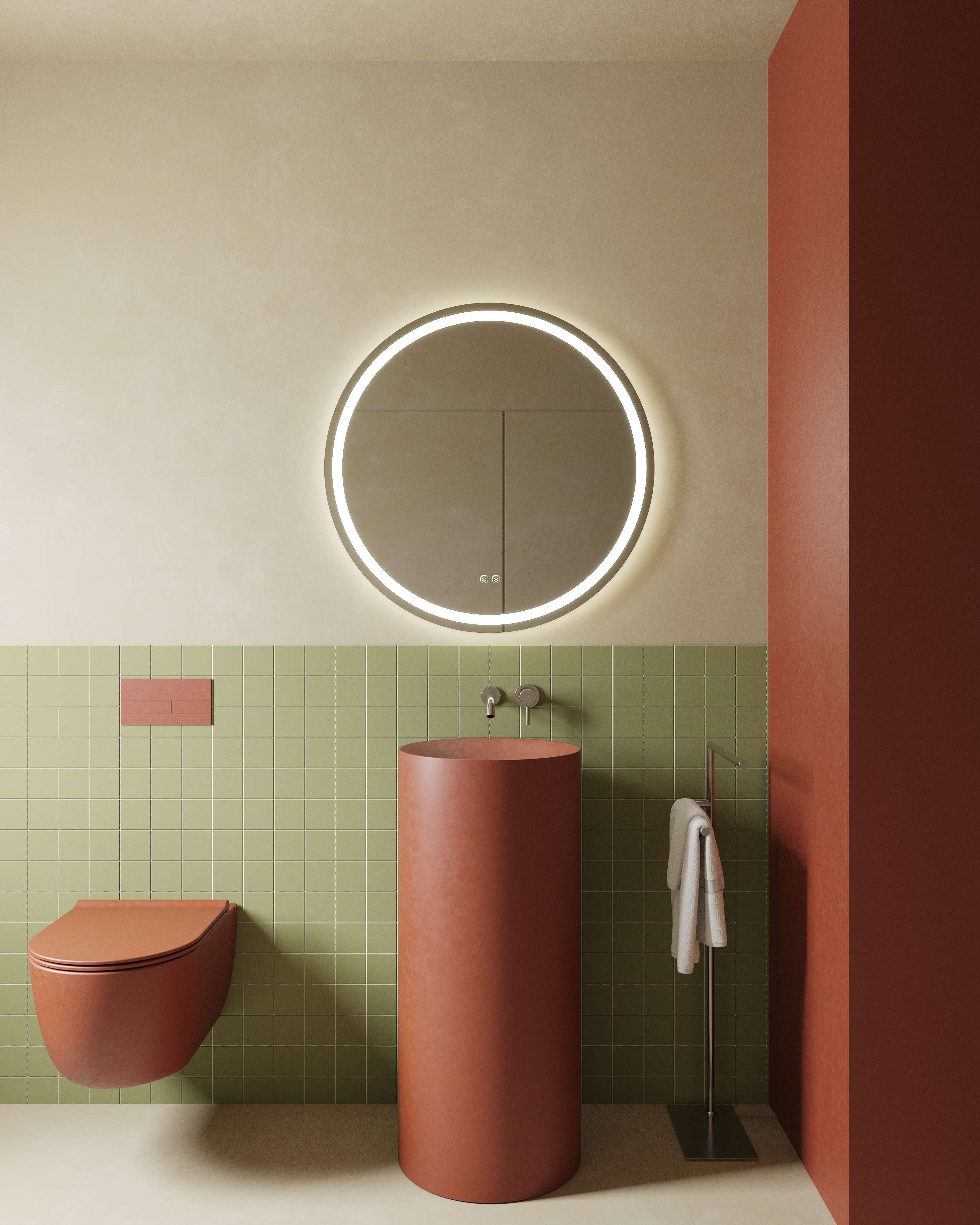 Espejo de baño con luz TRILED frontal y retroiluminada Llum Manillons Torrent - 70 cm 4