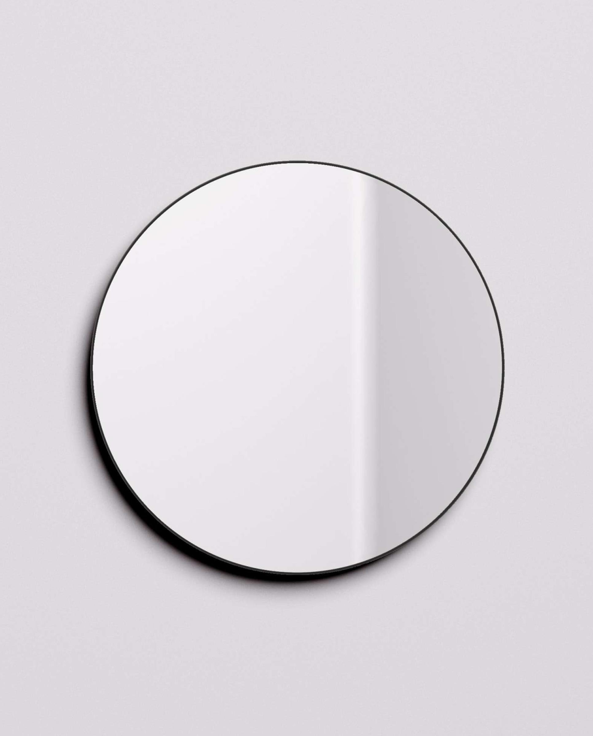 Imagen 2 de Espejo de baño circular Norm Manillons Torrent - Negro mate 80 cm Negro mate