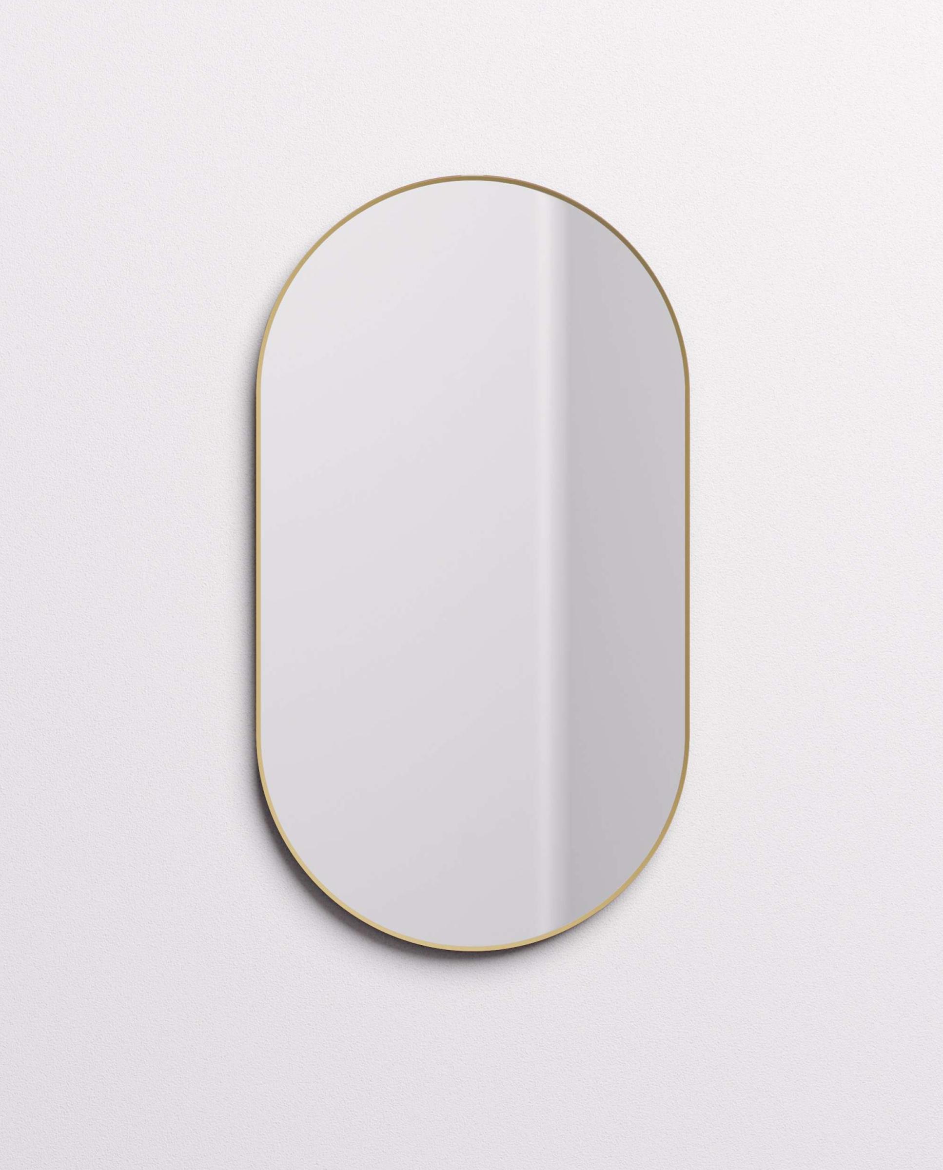 Espejo de baño cápsula Numa Manillons Torrent - Oro 90 x 50 cm Oro-2