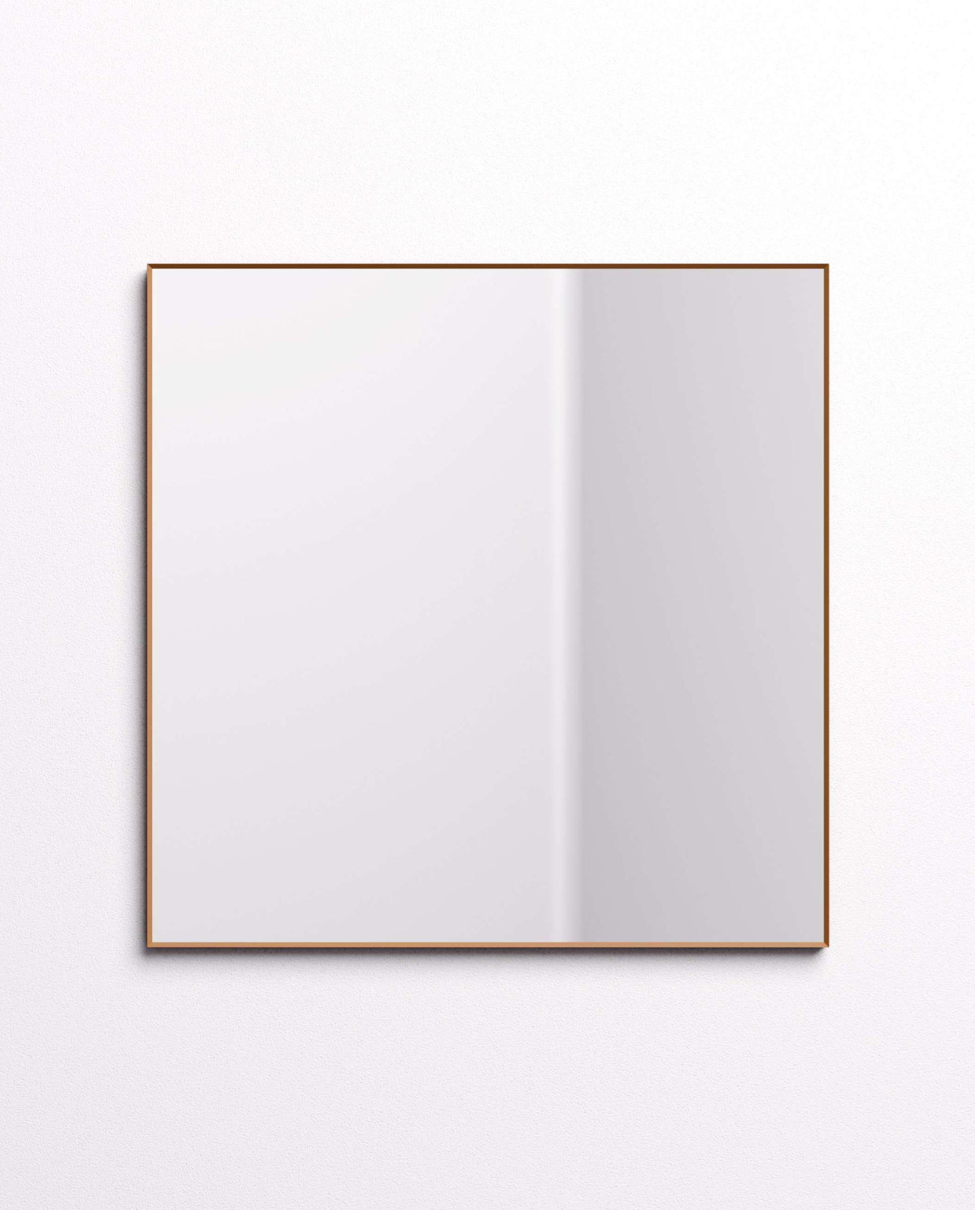 Imagen 1 de Espejo de baño de canto recto Brut Manillons Torrent - Bronce Mate 80 x 80 cm Bronce Mate