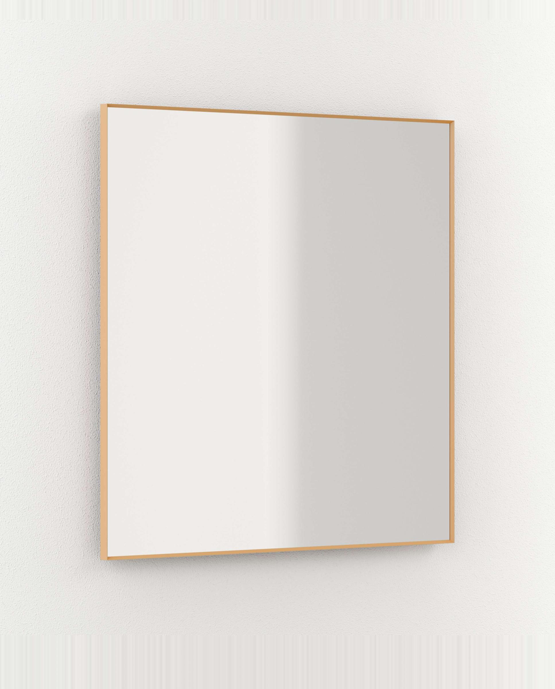 Imagen 2 de Espejo de baño de canto recto Brut Manillons Torrent - Bronce Mate 80 x 80 cm Bronce Mate