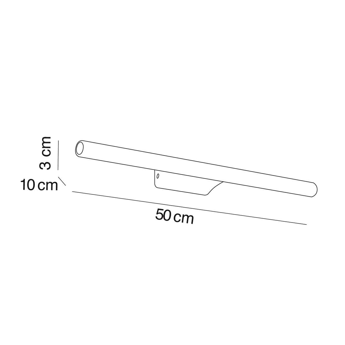Aplique de LED a pared 50cm Manillons Torrent - Cromo Pequeño Cromo-4
