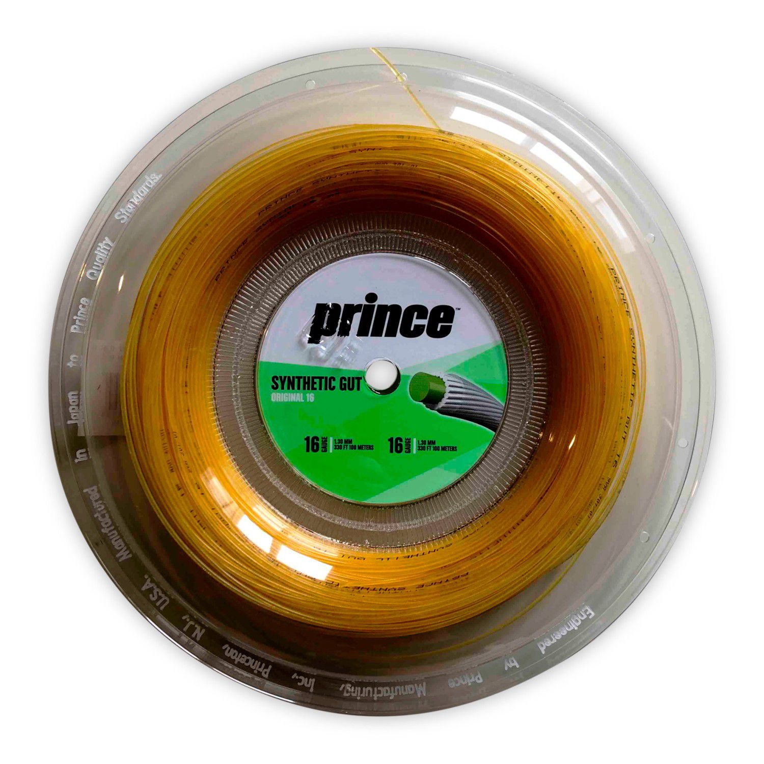 Prince - Cordaje de tenis SYNTHETIC GUT ORIGINAL 16 1.3 mm 100M Prince.