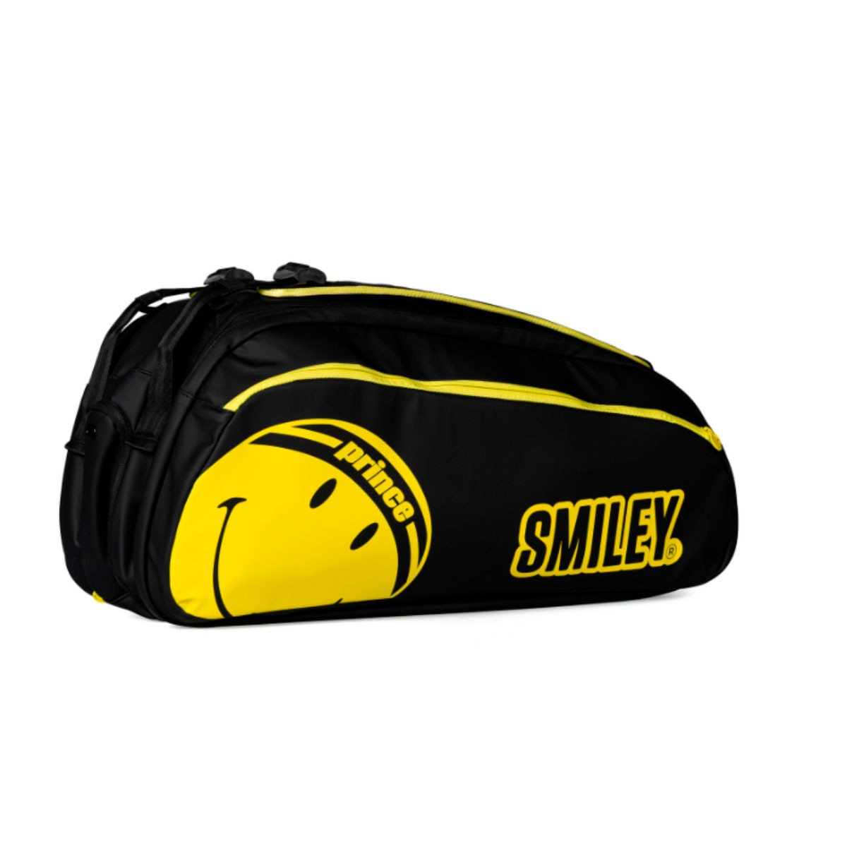Raquetero SMILEY PERF 2 COMP 6 raquetas Prince - Negro Negro-2