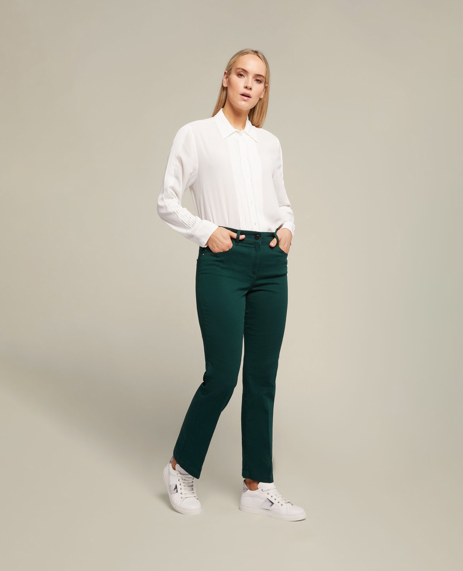 Pantalones rectos mujer el best sale corte ingles