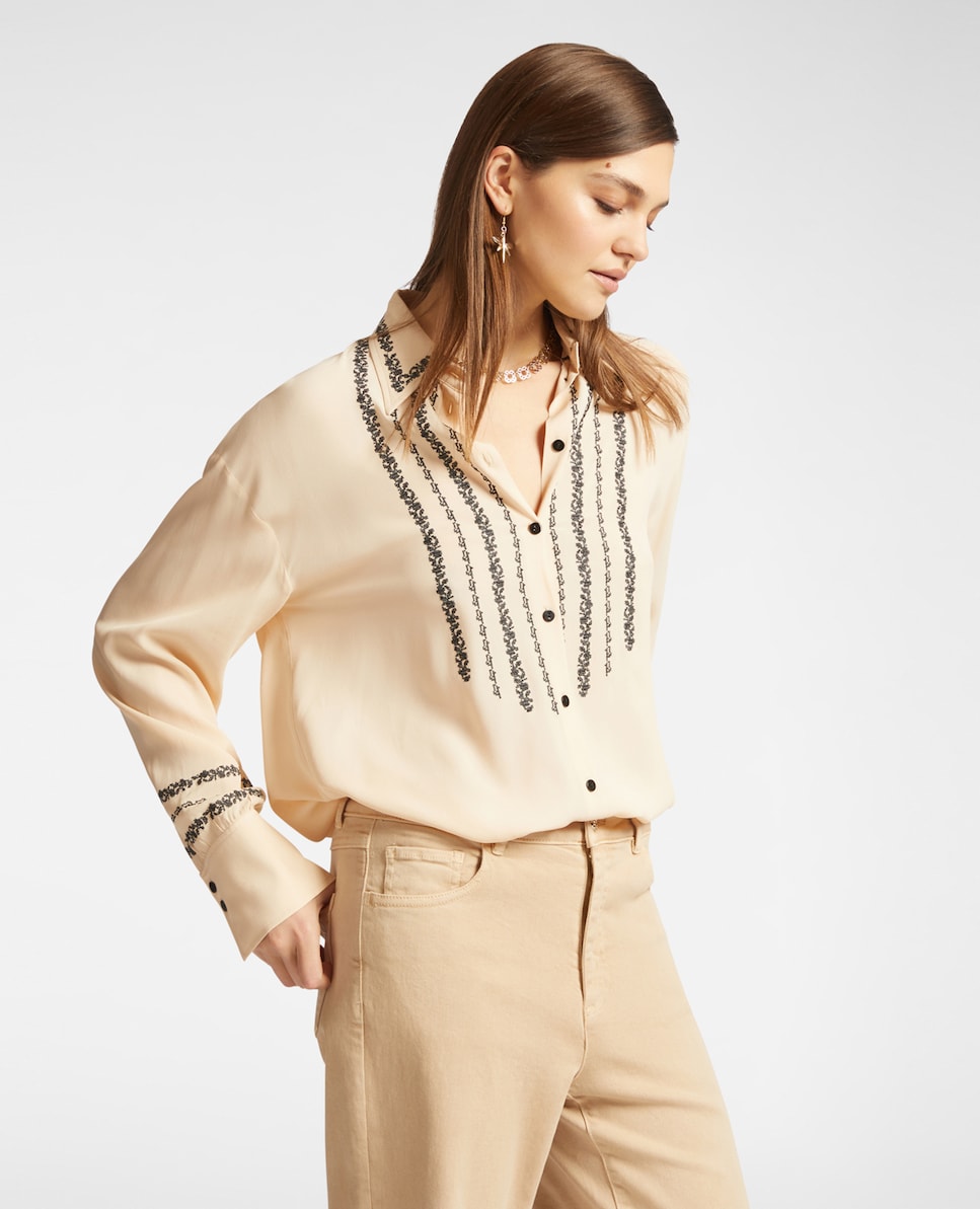 Blusa Rebajas Elena Miro Corte Ingles Camisa De Mujer Bordada De