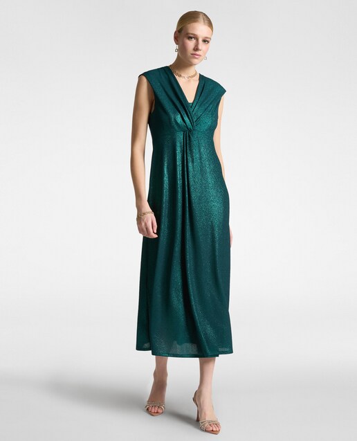 Imagen 0 de Vestido de lúrex con nudo delantero
