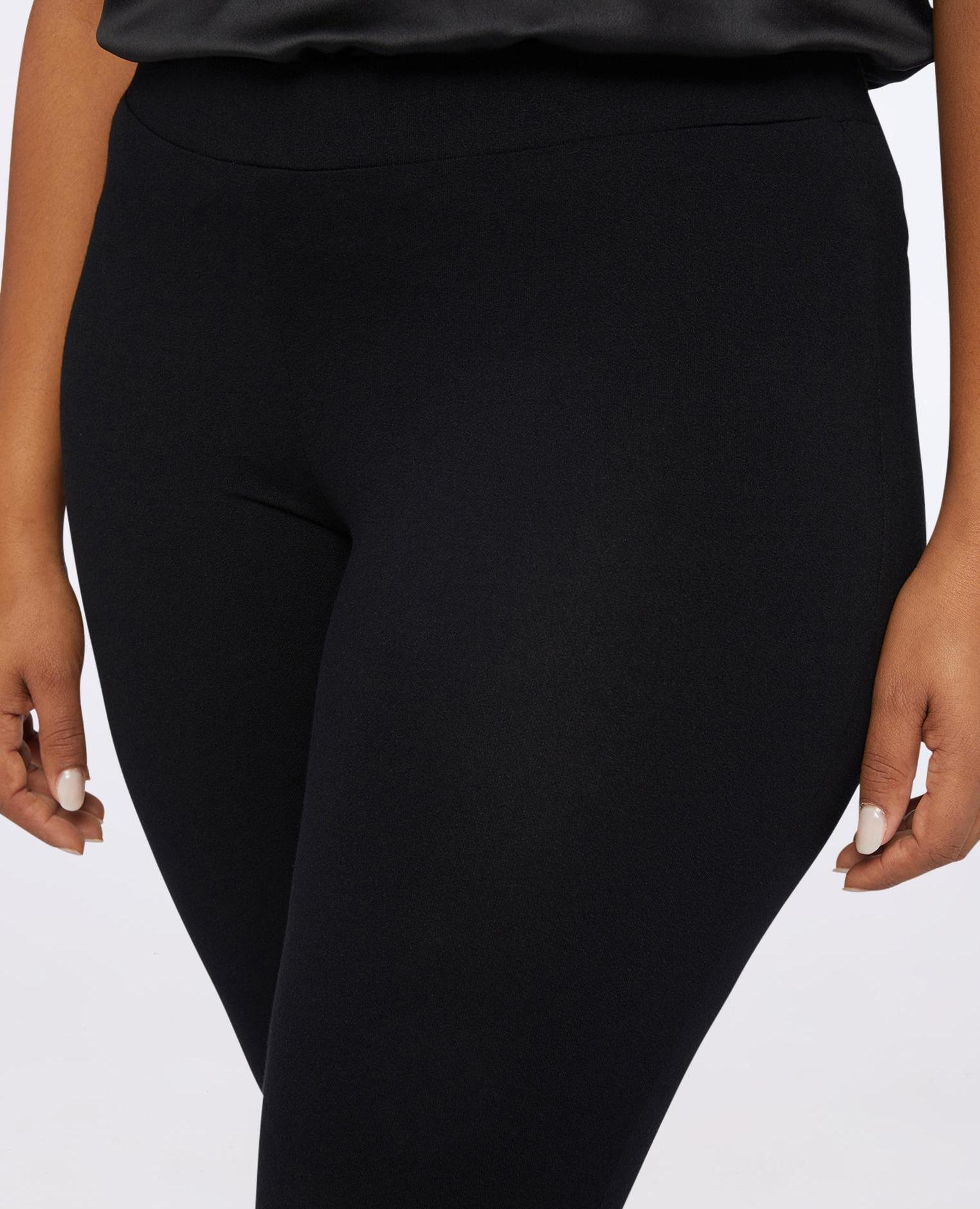 Leggings de mujer con cintura elástica elástico en la cintura - Fiorella Rubino - Negro Negro-4