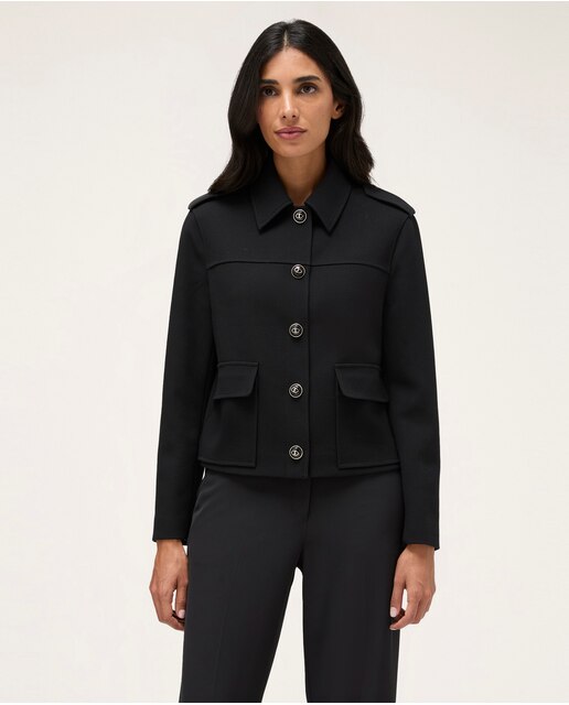Chaqueta de mujer con cuello velay  botones esmaltados