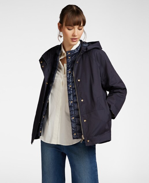 Imagen 0 de Parka de mujer con capucha y chaleco interior
