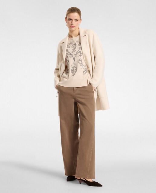 Imagen 0 de Pantalones de mujer anchos con bolsillos inclinados