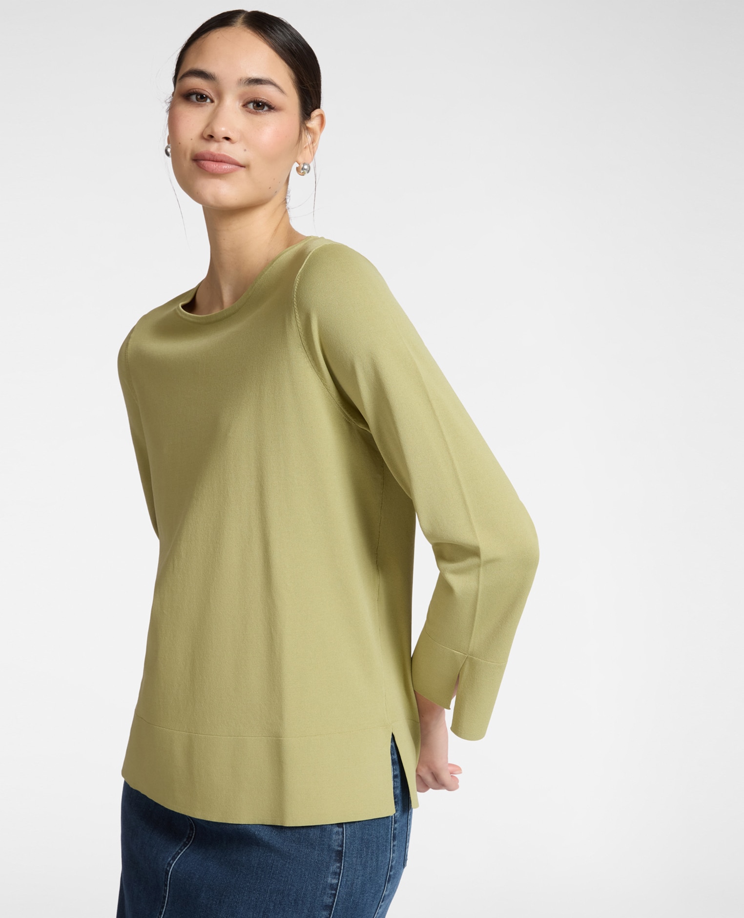 Elena Miró - Jersey de mujer liso con ajuste regular.