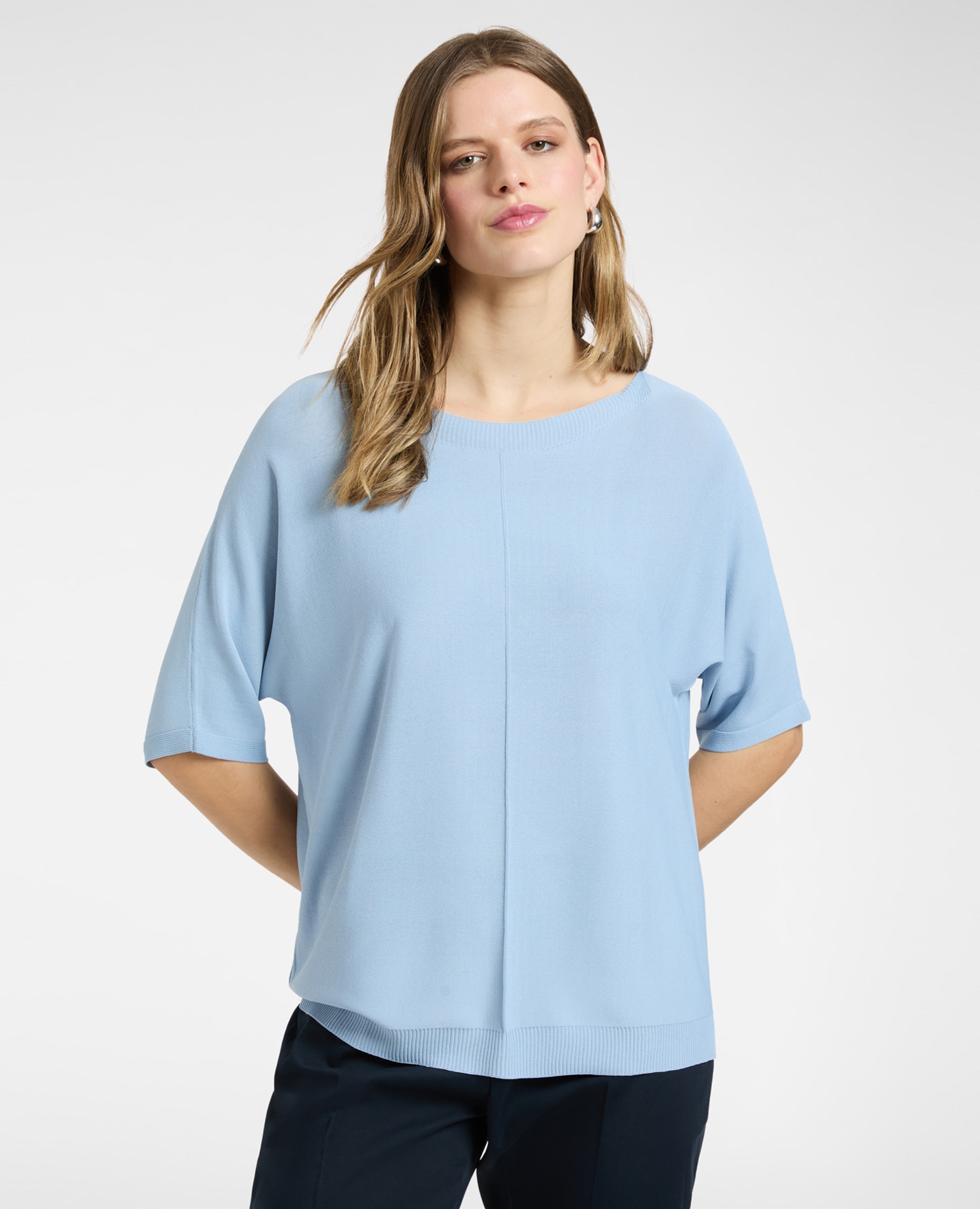 Elena Miró - Camiseta de mujer de manga corta ajuste regular.