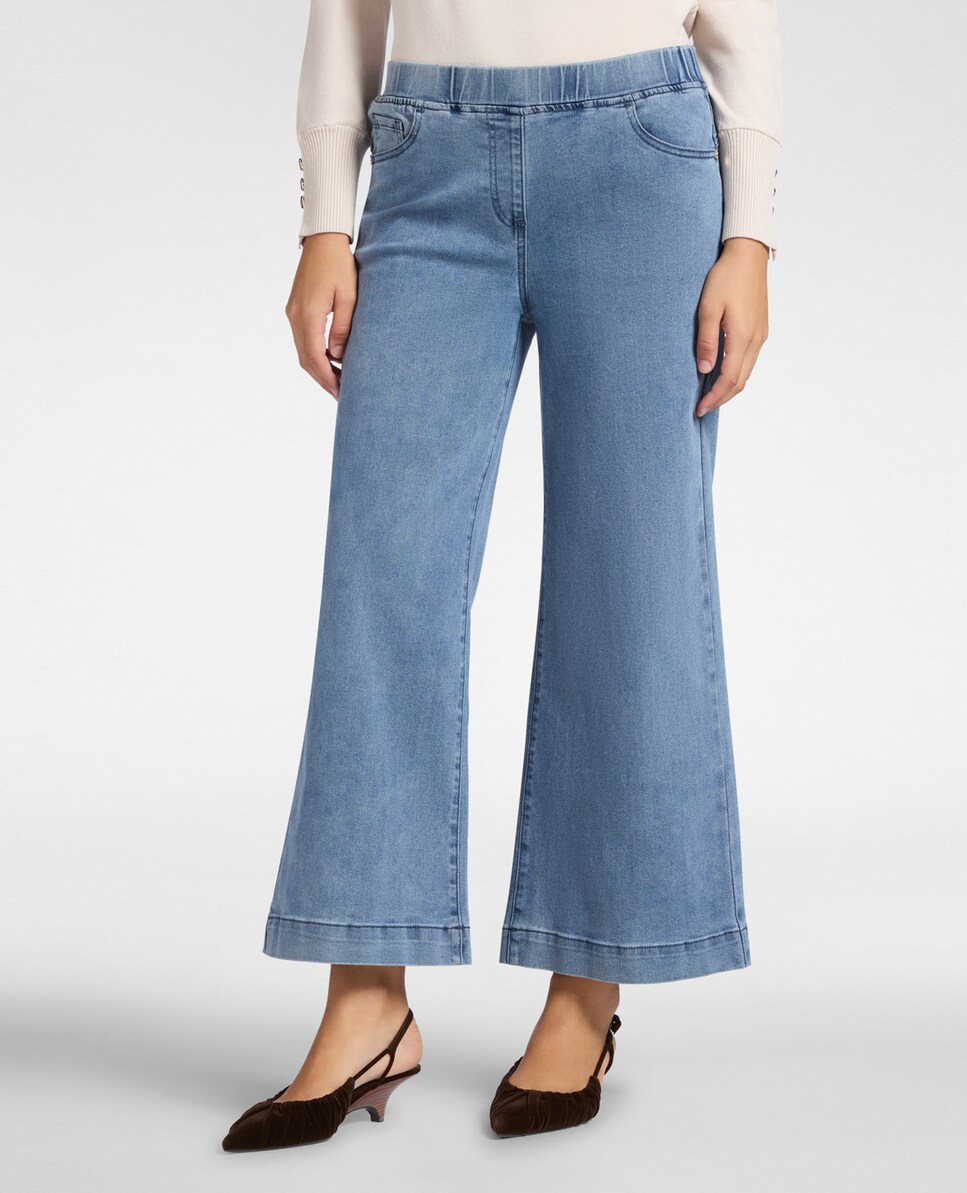 Vaqueros de mujer anchos y ajustados con remaches · Elena Miró