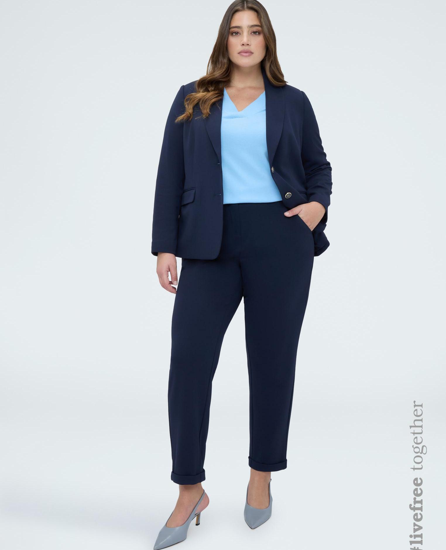 Fiorella Rubino - Pantalones de mujer ballon en tejido stretch no necesitan ser planchados.