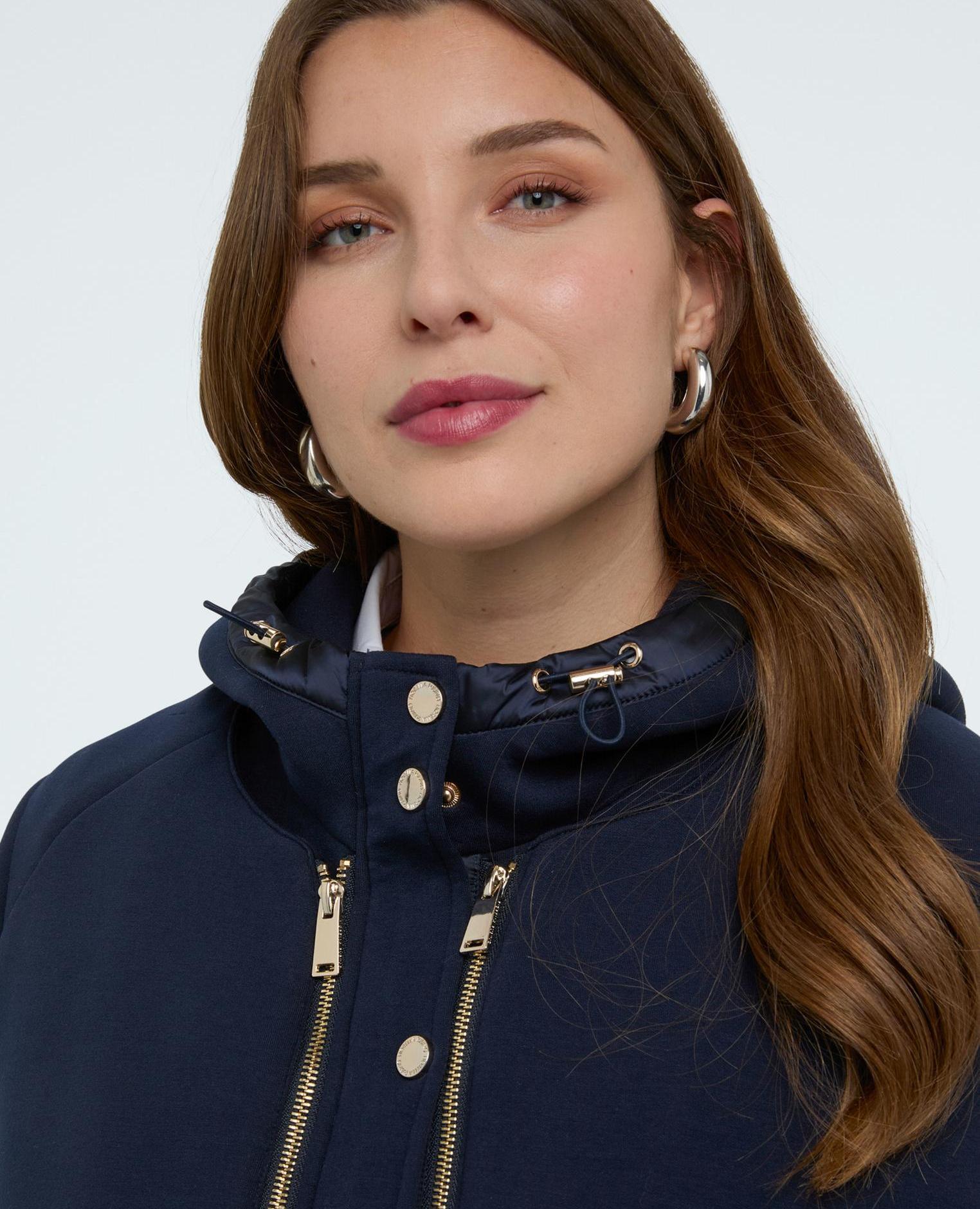 Chaqueta de mujer 3 en 1 lisa - Fiorella Rubino - Azul Azul-4