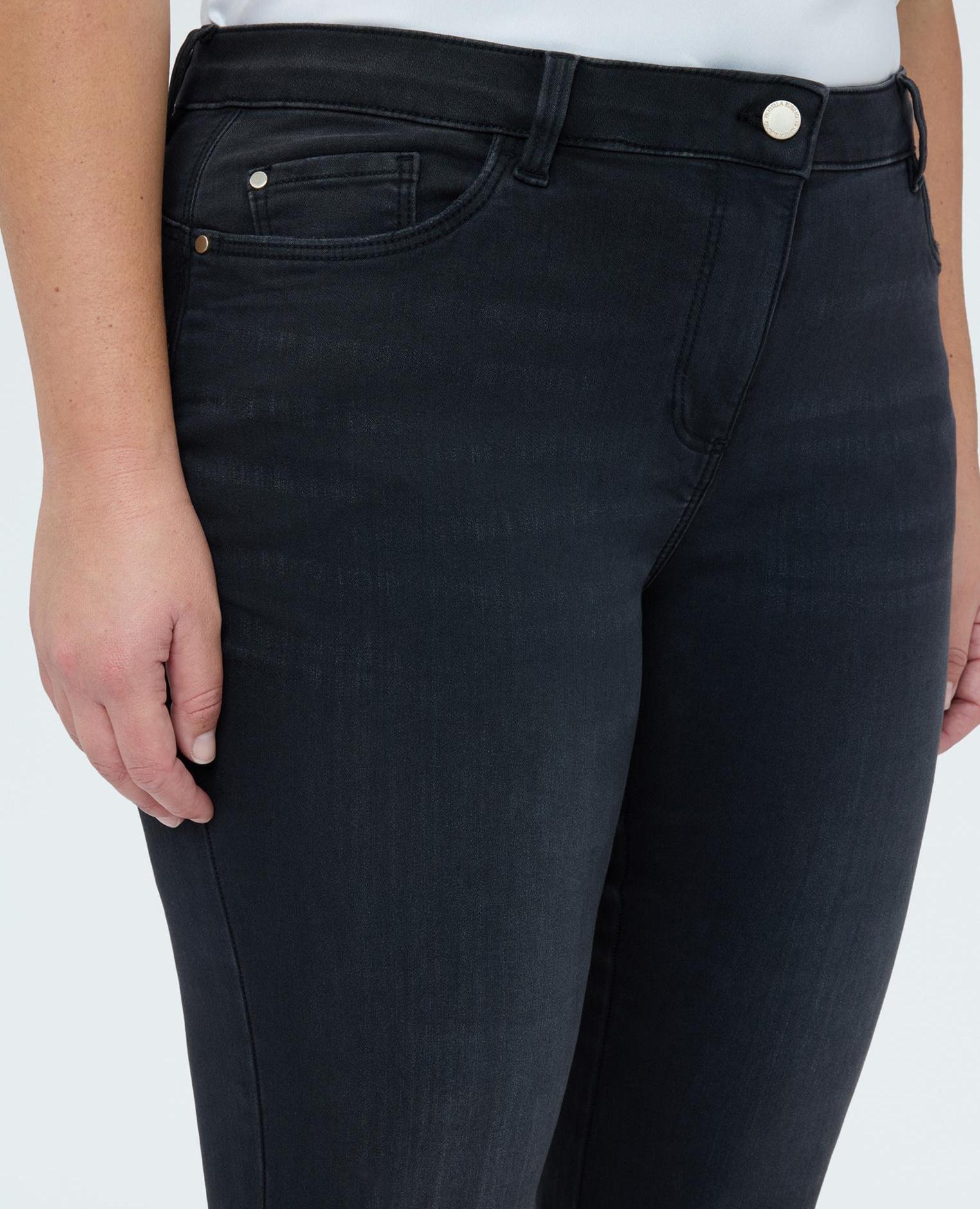 Vaqueros de mujer kick flare lavado black - Fiorella Rubino - Negro Negro-3