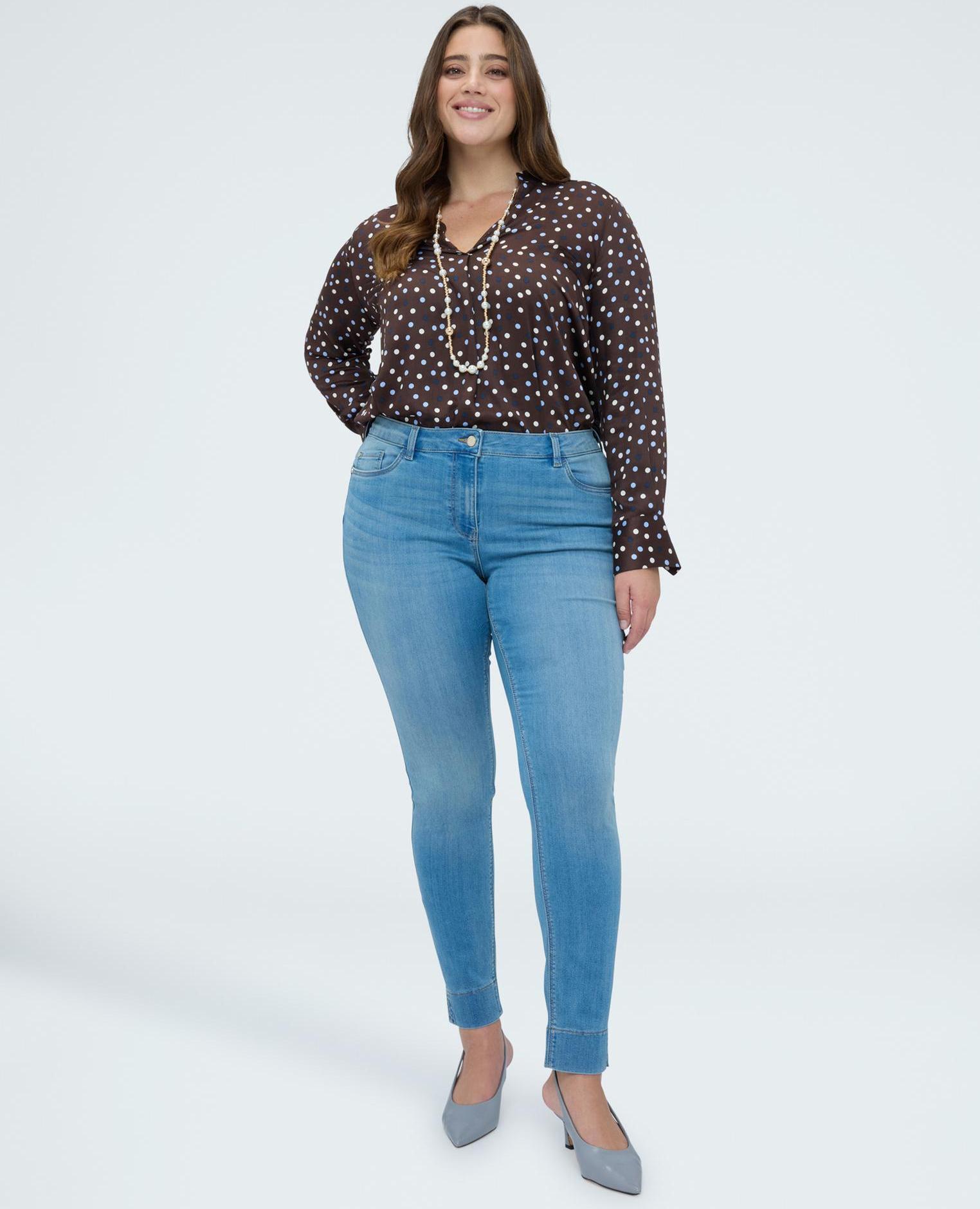 Vaqueros de mujer skinny lavado light blue - Fiorella Rubino - Azul claro Azul claro-1