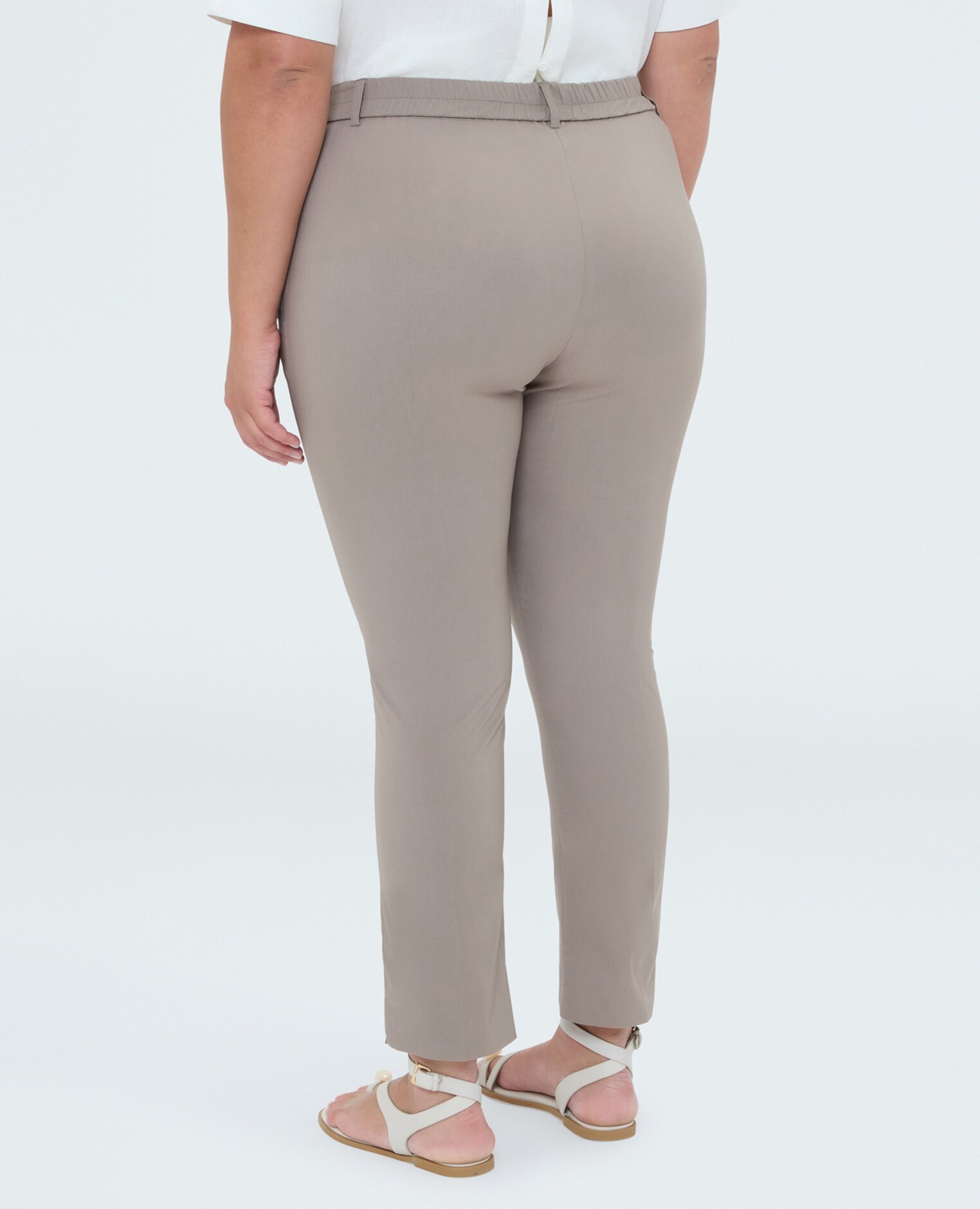 Pantalones de mujer new york versátiles y fáciles de combinar - Fiorella Rubino - Beige Beige-2