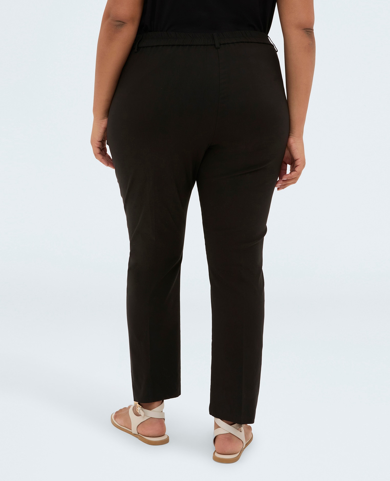 Pantalones de mujer new york versátiles y fáciles de combinar - Fiorella Rubino - Negro Negro-2