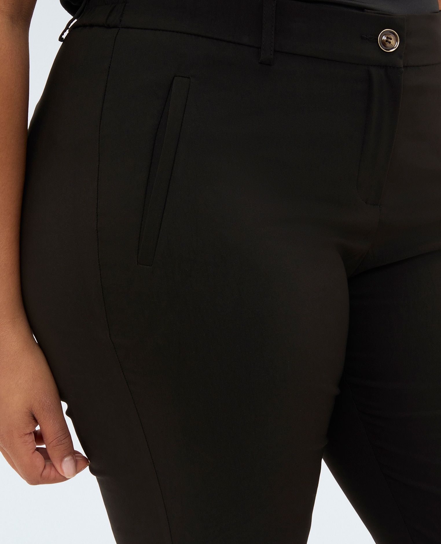 Pantalones de mujer new york versátiles y fáciles de combinar - Fiorella Rubino - Negro Negro-4