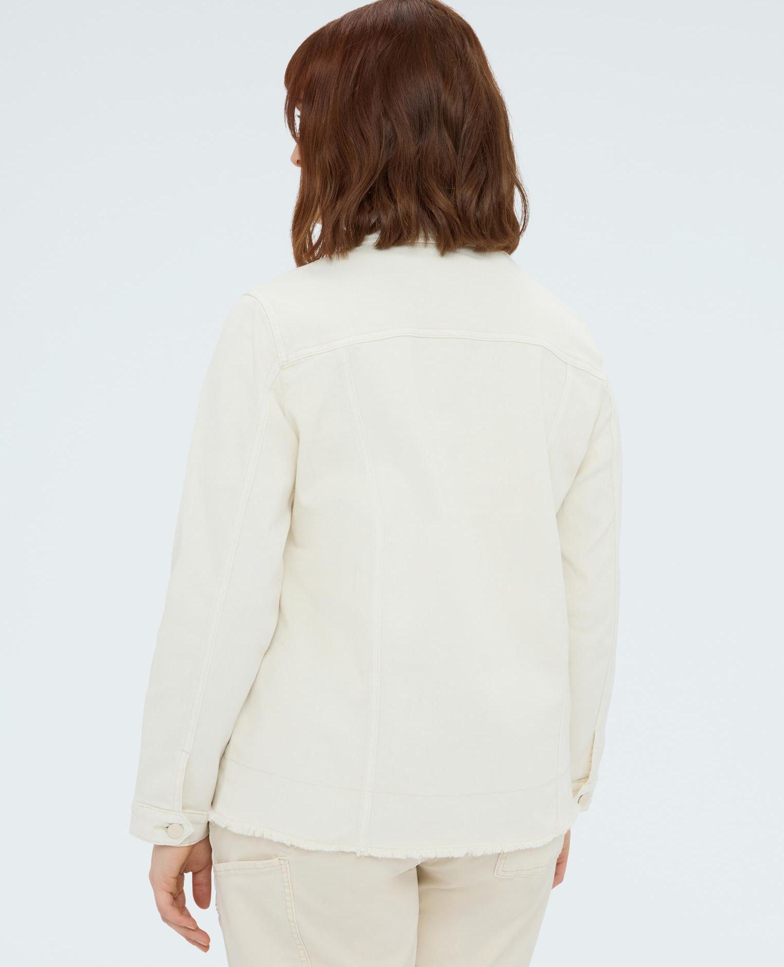 Camisa de mujer shacket con bordados florales - Fiorella Rubino - Beige Beige-2