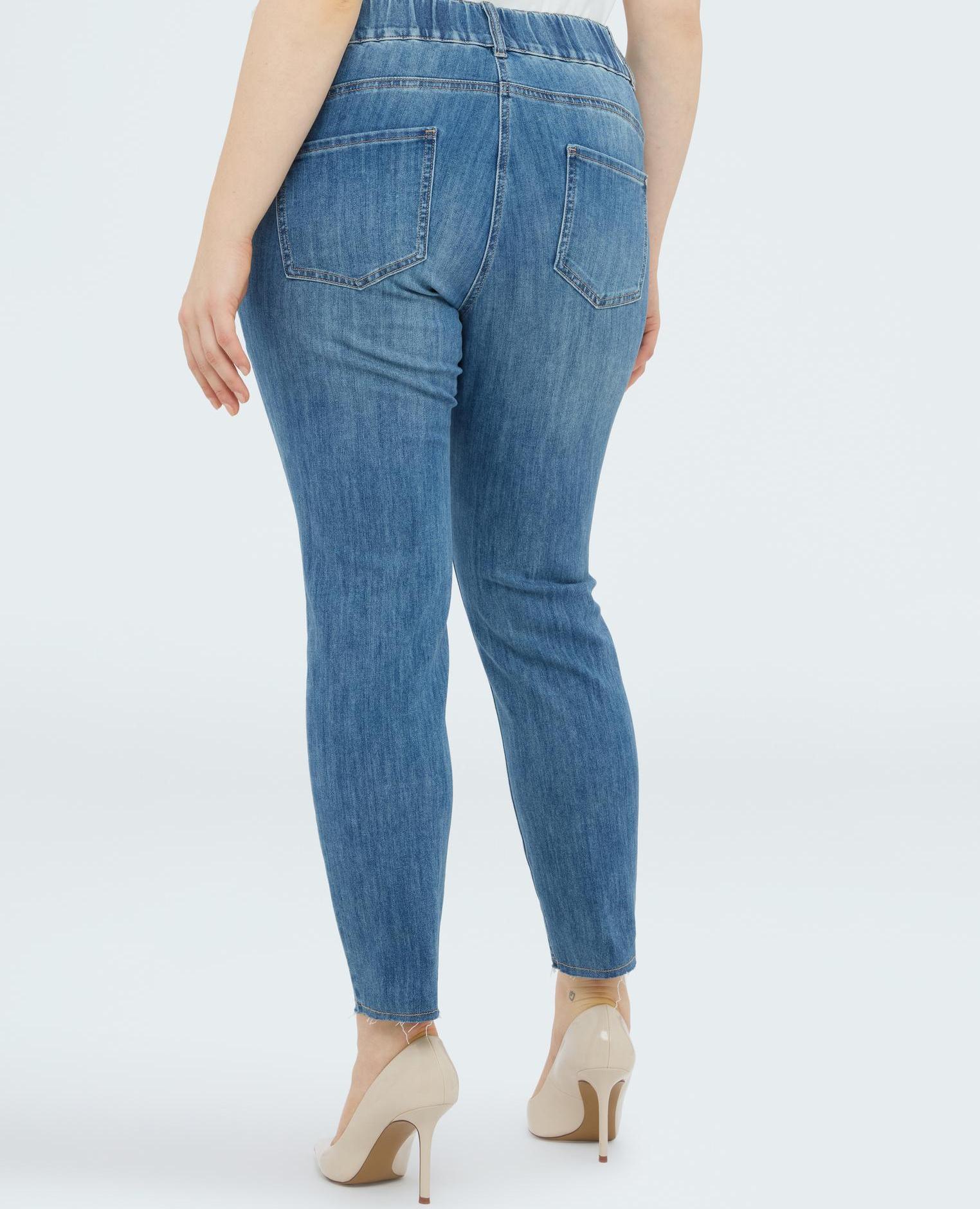 Vaqueros de mujer skinny con bordado macramé bordados decorativos de macramé en los bolsillos - Fiorella Rubino - Azul claro Azul claro-2
