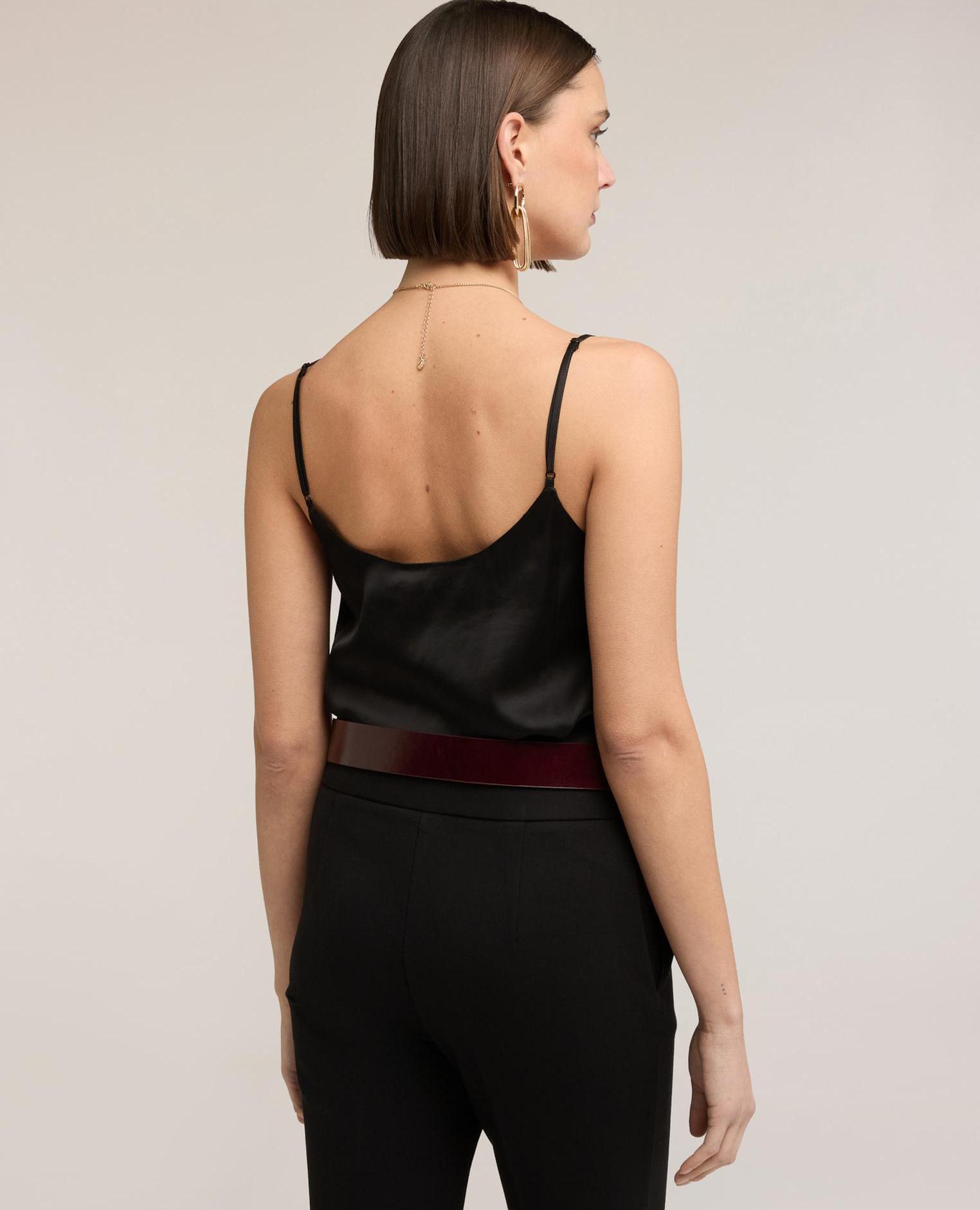 Top de mujer lencería escote amplio redondo - Motivi - Negro Negro-2