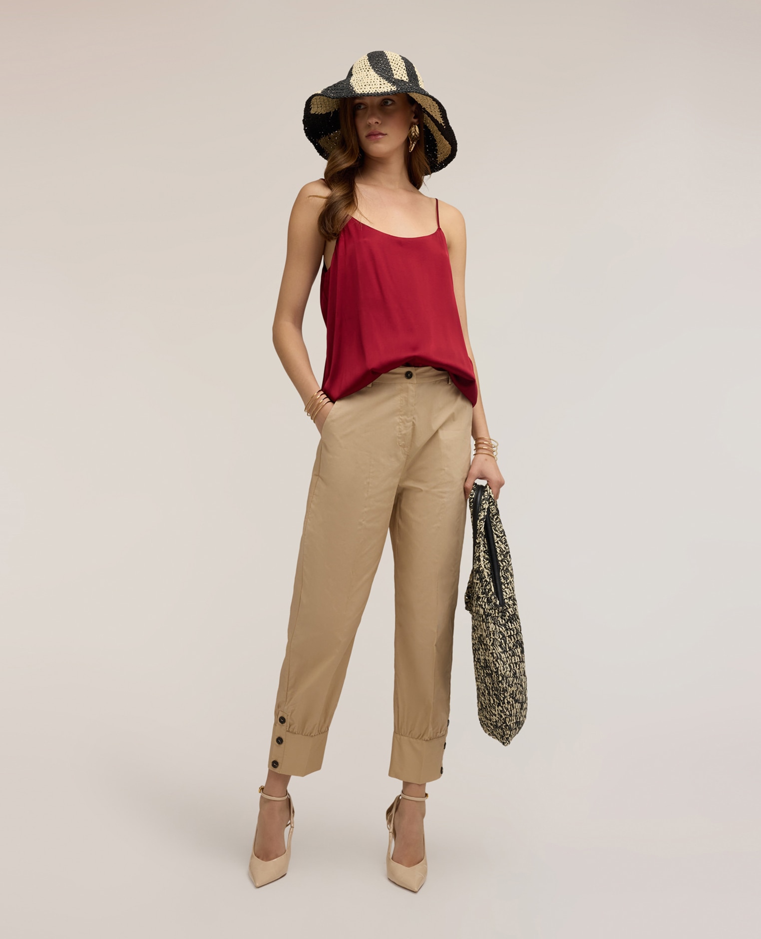 Top de mujer lencería escote amplio redondo - Motivi - Burdeos Burdeos-3
