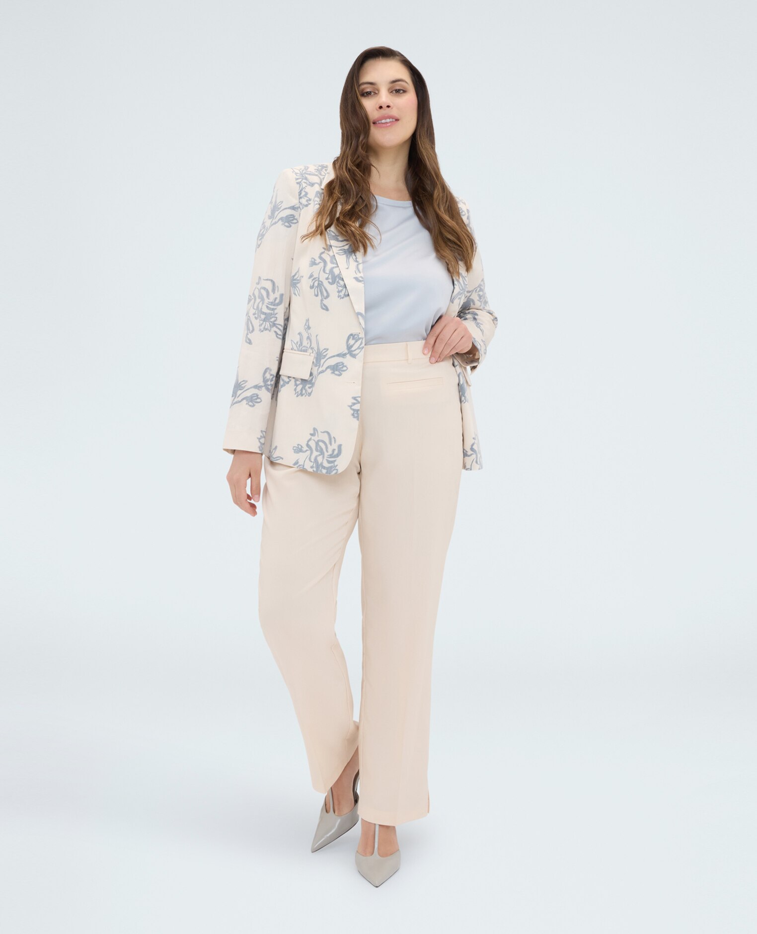 Fiorella Rubino - Pantalones de mujer new york elegante diseño de pliegue planchado.
