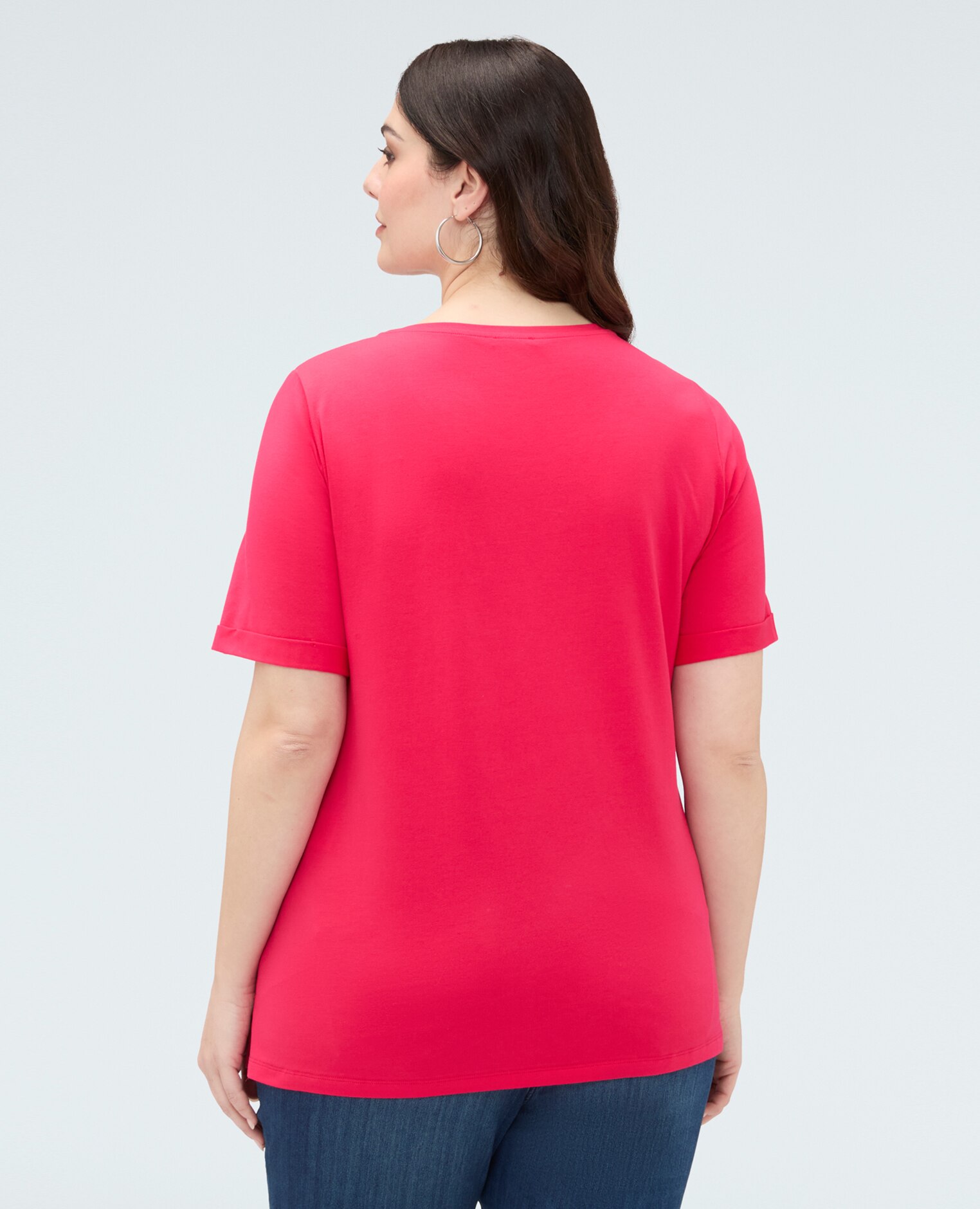 Camiseta de mujer de algodón con charm de libélula charms de libélula distribuidos en la parte delantera - Fiorella Rubino - Fucsia Fucsia-2