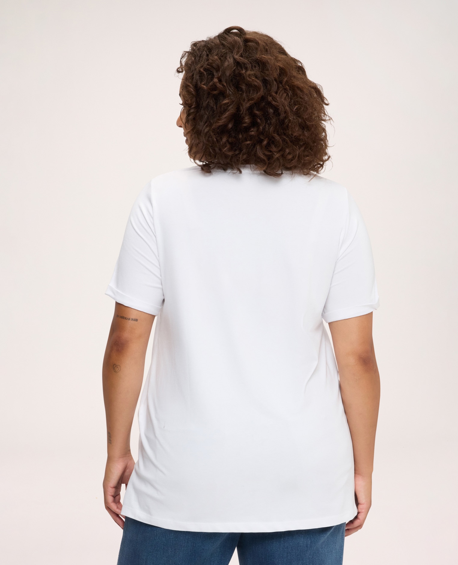 Camiseta de mujer de algodón con frase irónica ajuste regular para el máximo confort - Fiorella Rubino - Blanco Blanco-2