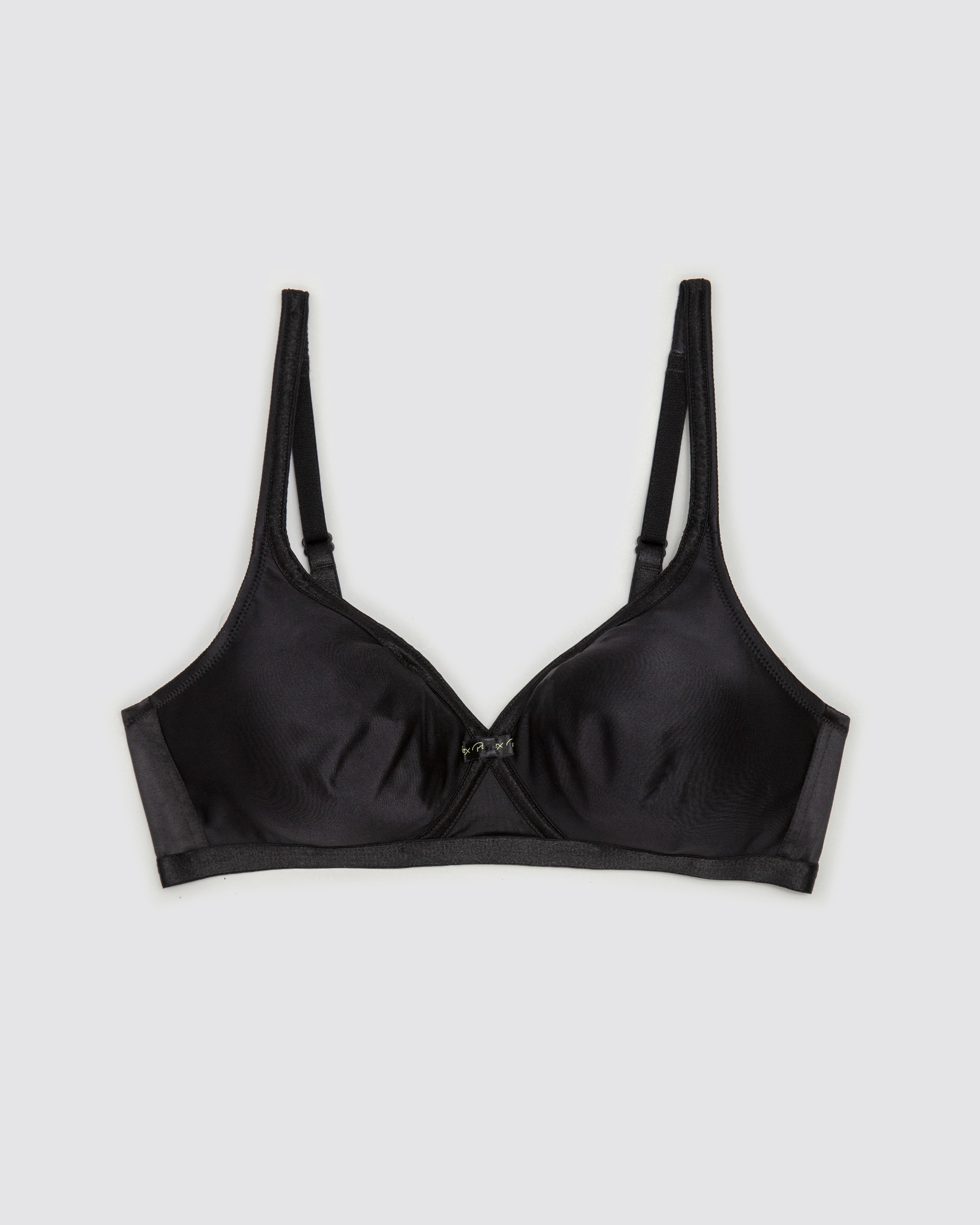 Sujetador sin aros invisible en microfibra satinada - Playtex - Negro Negro-3