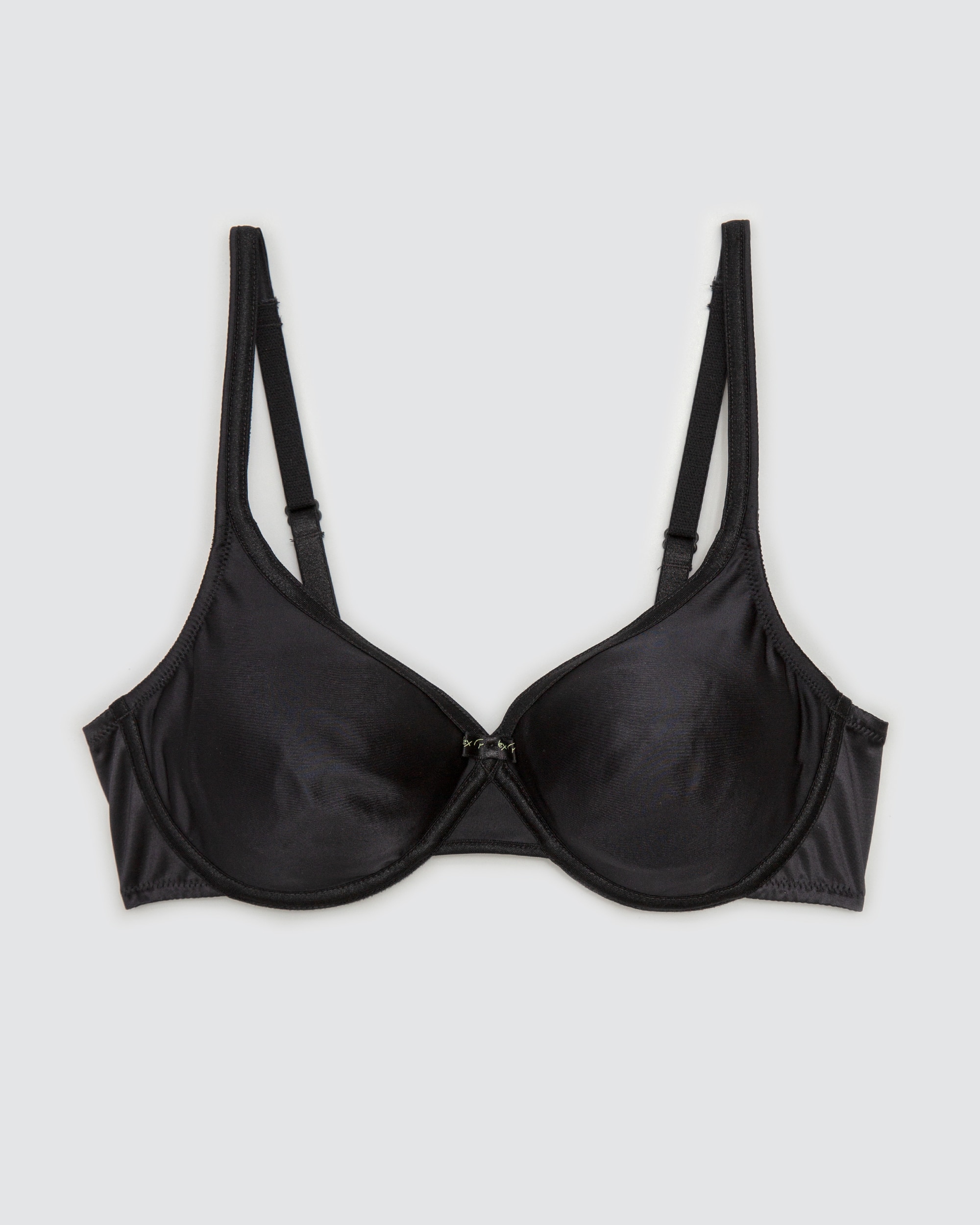 Sujetador invisible con aros en microfibra satinada - Playtex - Negro Negro-3