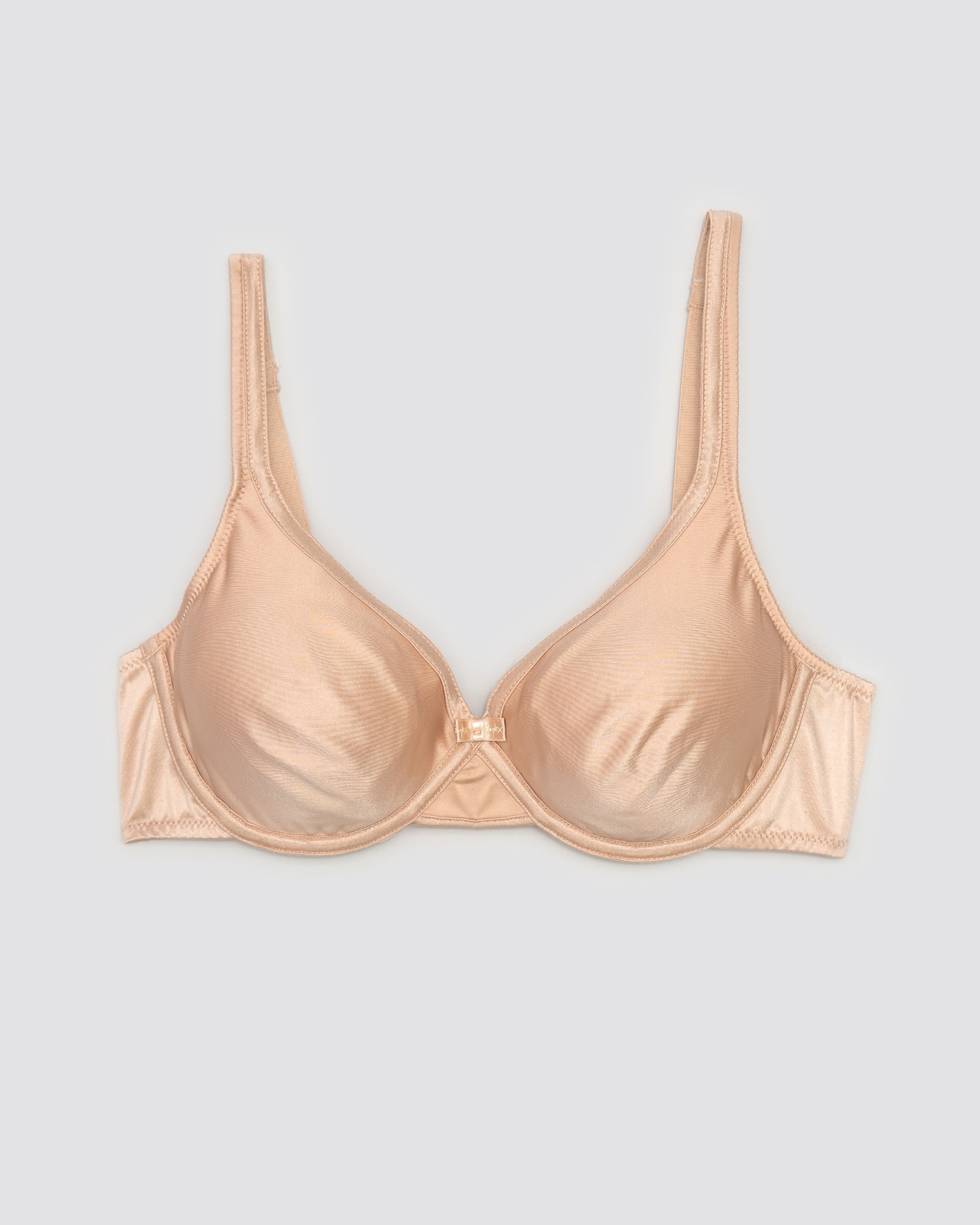 Sujetador invisible con aros en microfibra satinada - Playtex - Beige Beige-3