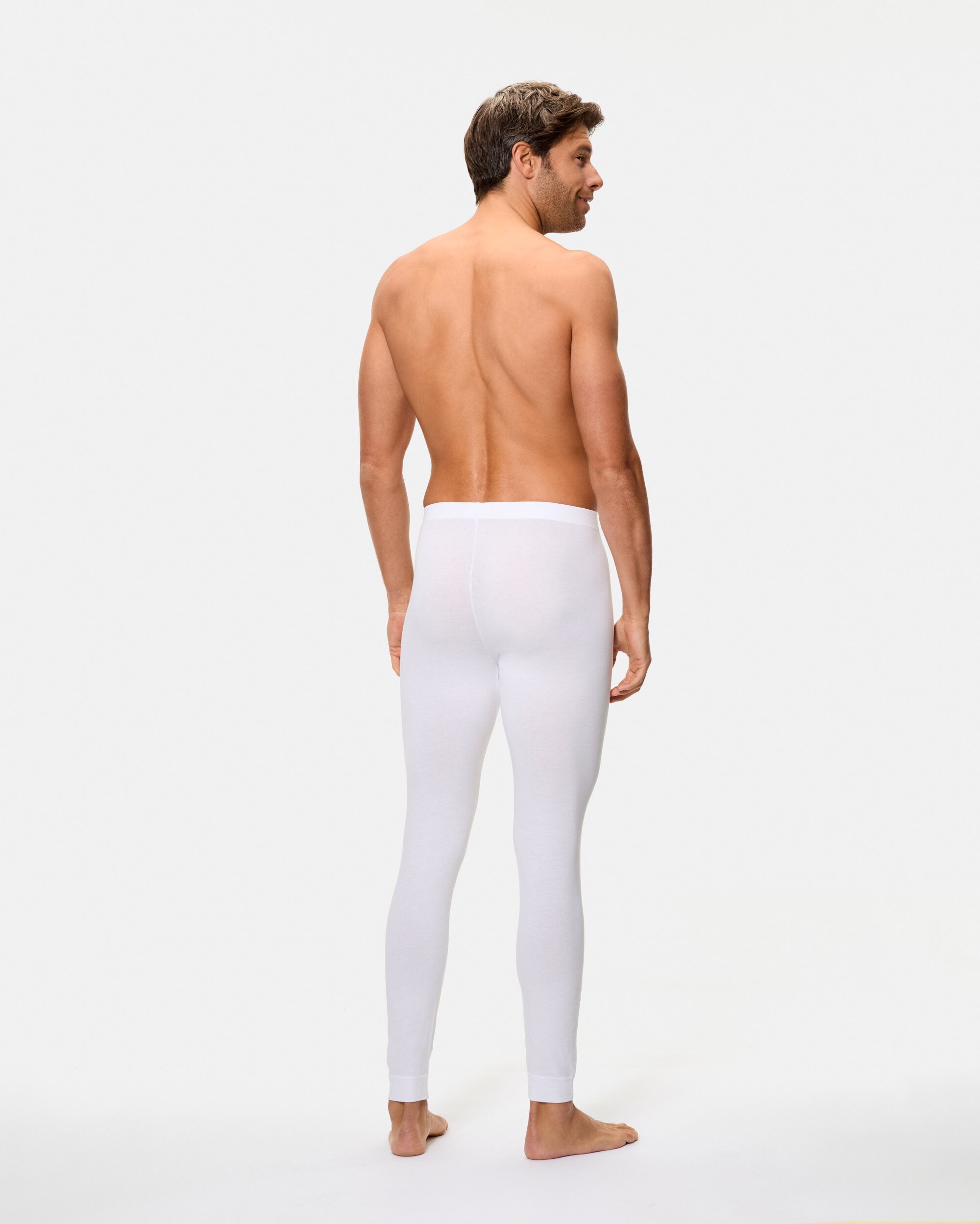 Calzoncillo largo de hombre Abanderado negro - Blanco Blanco-2