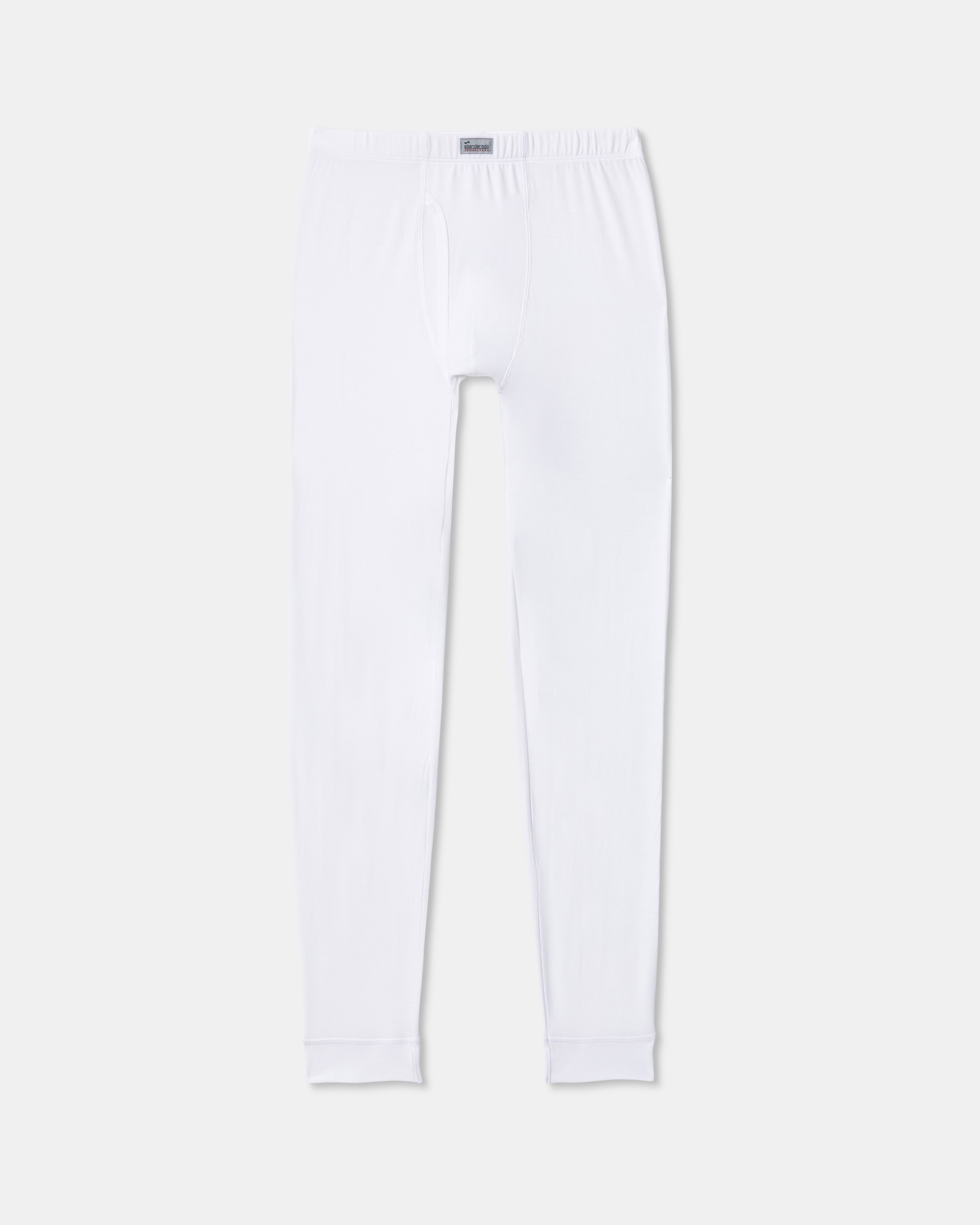 Calzoncillo largo de hombre Abanderado negro - Blanco Blanco-4
