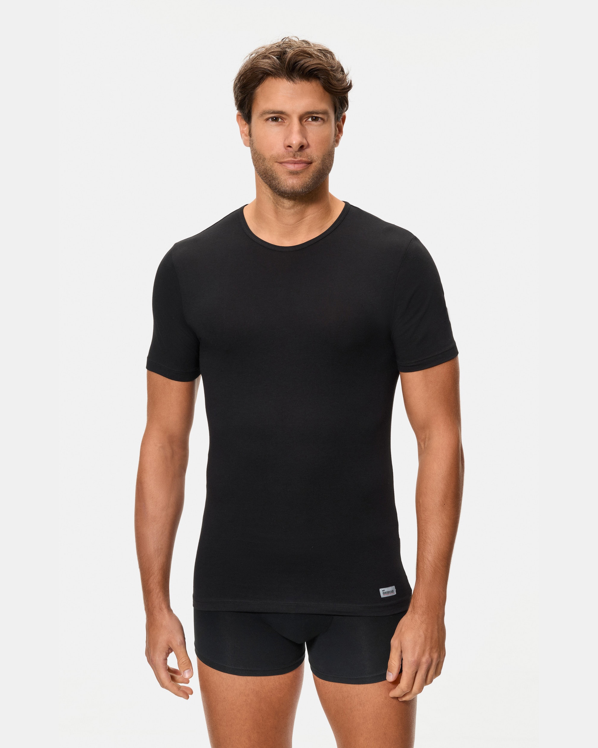 Imagen 0 de Camiseta interior de hombre Abanderado negra Negro