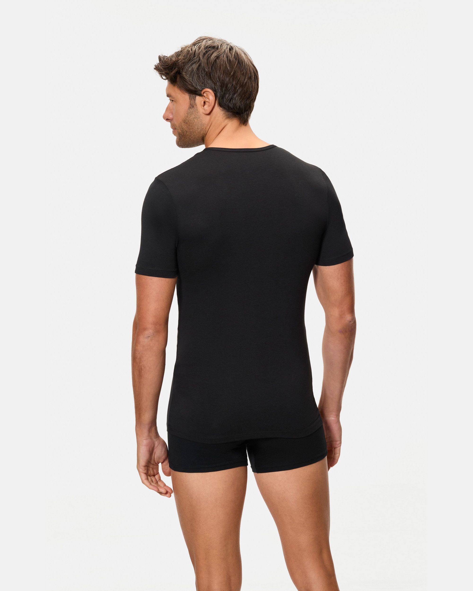 Camiseta interior de hombre Abanderado negra - Negro Negro-2