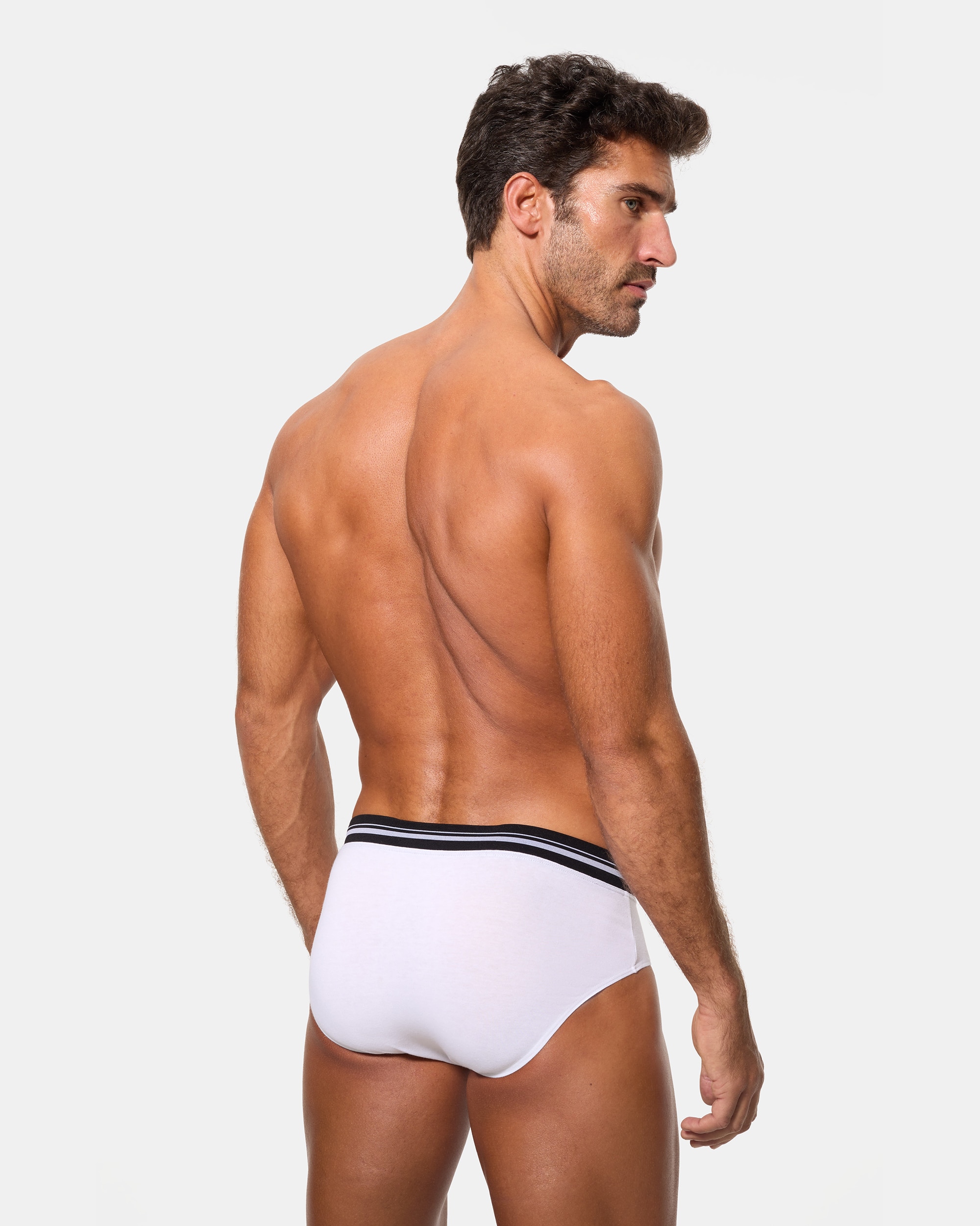 Slip cintura extra suave compresión inteligente - Abanderado - Blanco Blanco-2